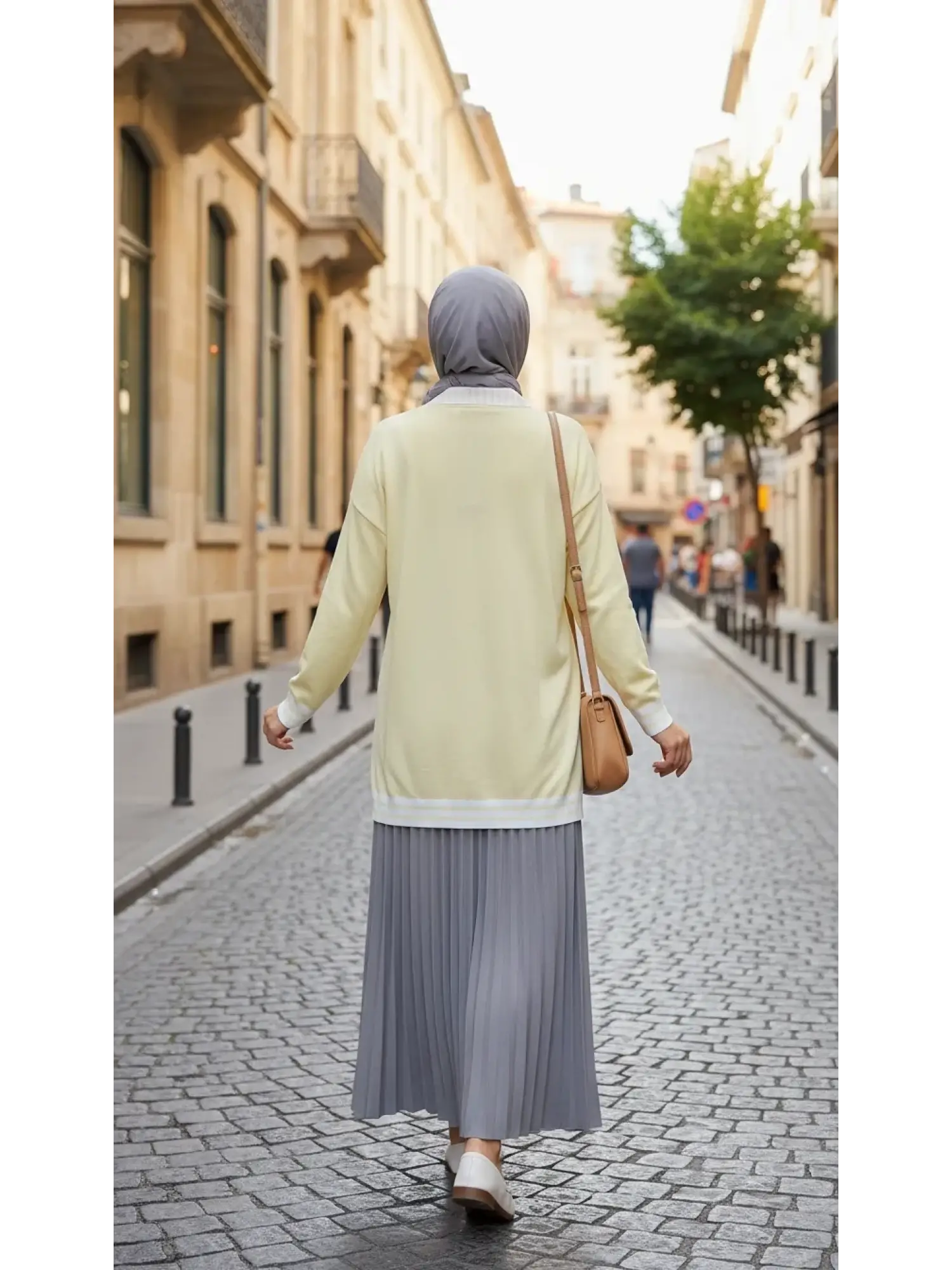 Tığ Triko Önden Bağlamalı Triko Detaylı Gömlek GML22125