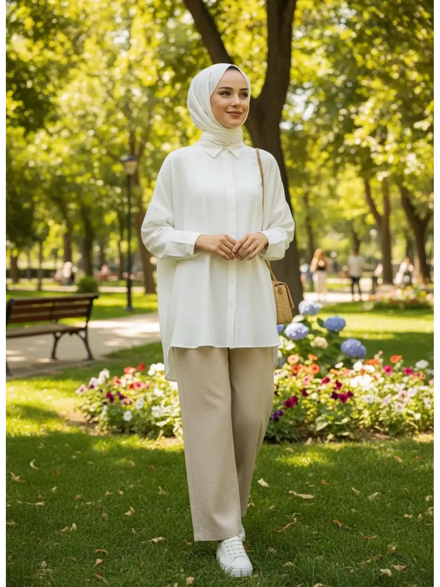QooQ Store Yarasa Kol Gömlek 26SS233