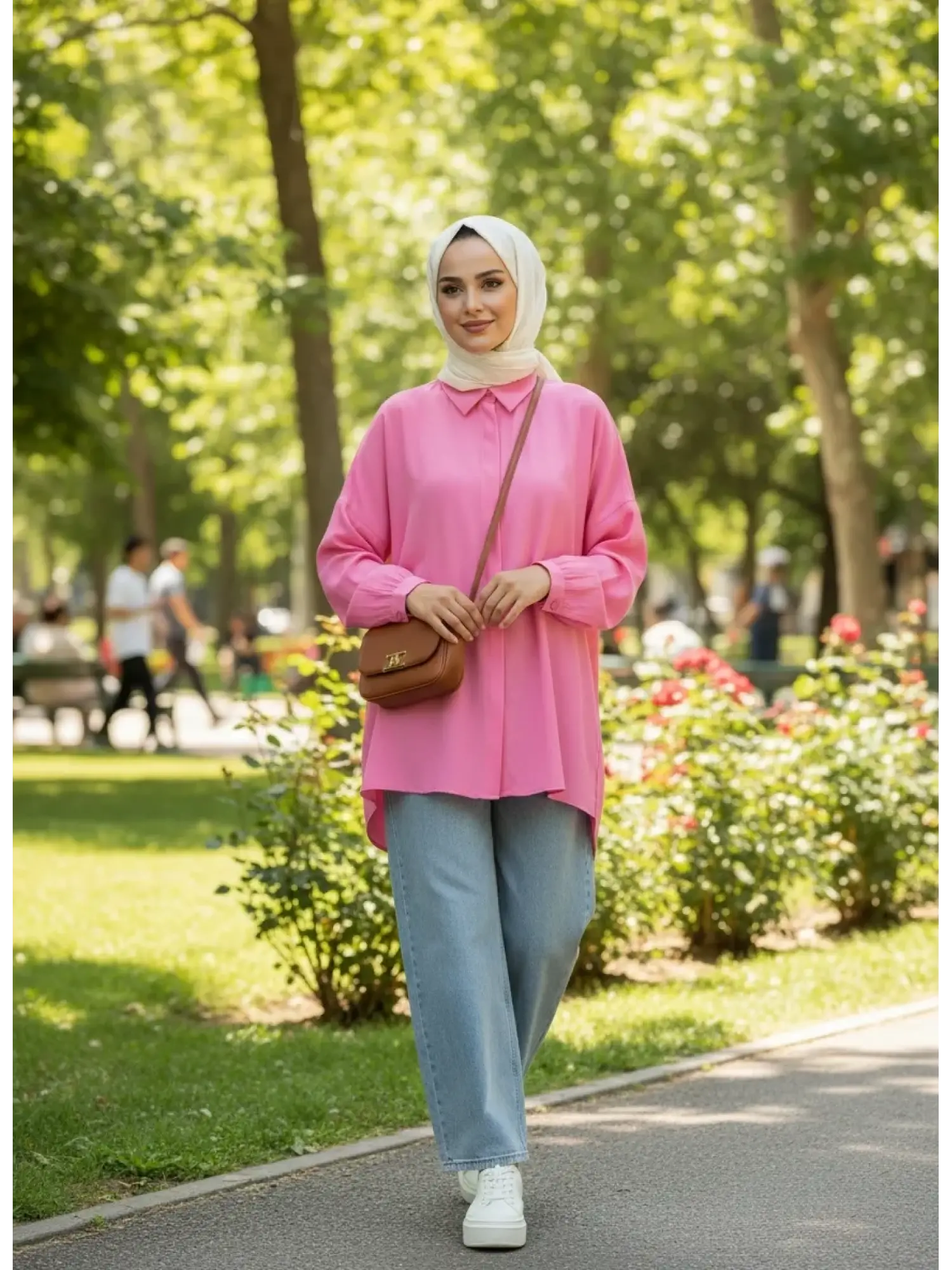 QooQ Store Yarasa Kol Gömlek 26SS233