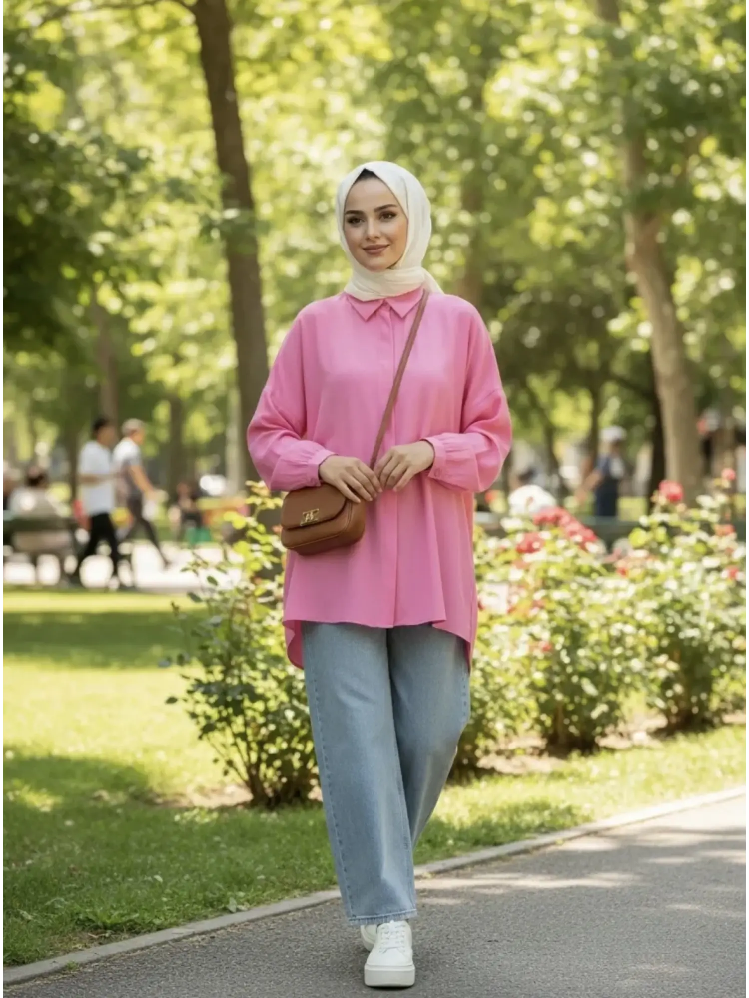 QooQ Store Yarasa Kol Gömlek 26SS233
