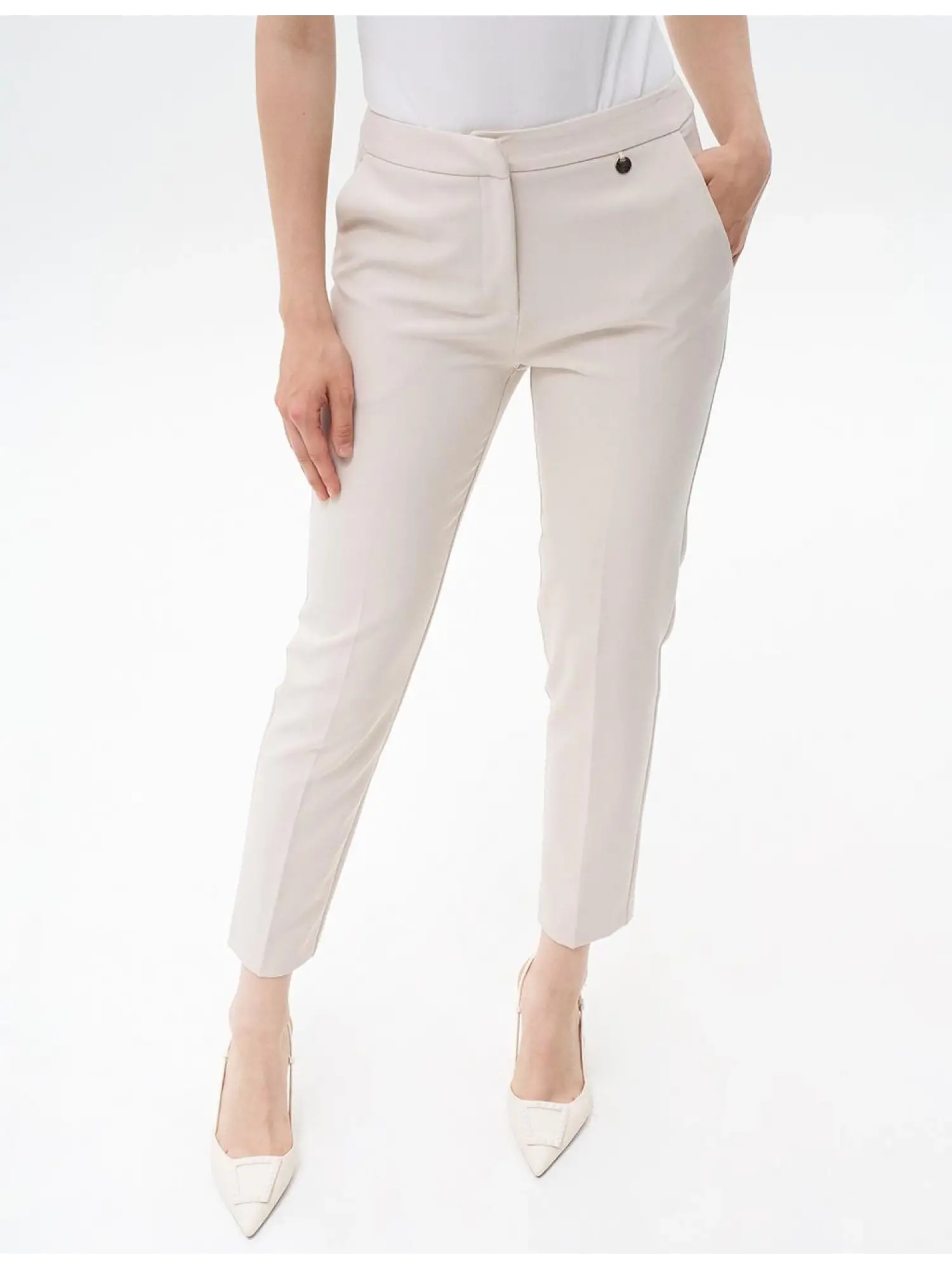 Kayra Normal Bel Kalem Paça Cepli Pantolon KA19516