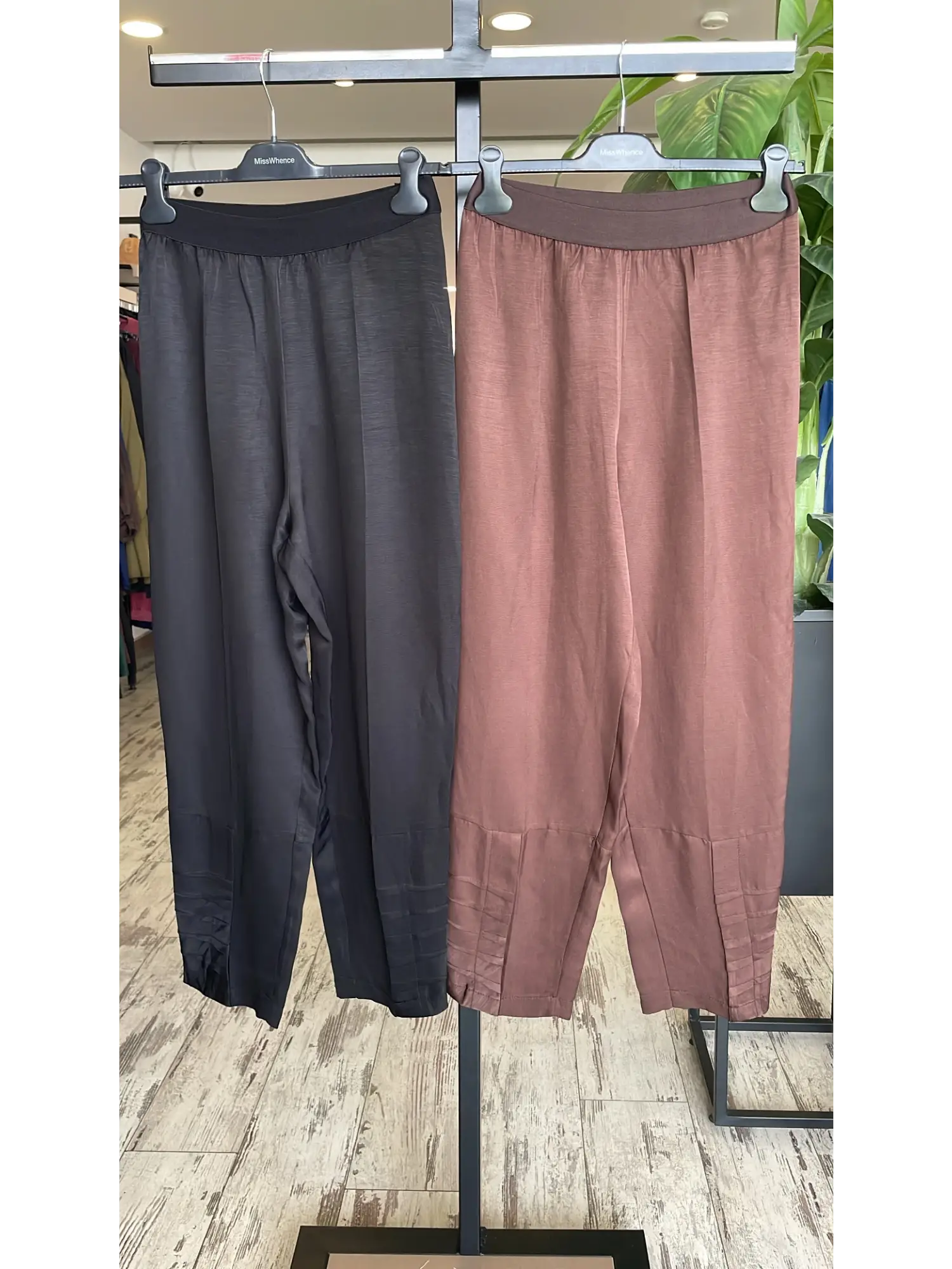 Misswhence Paça Detaylı Chanel Keten Pantolon 39121