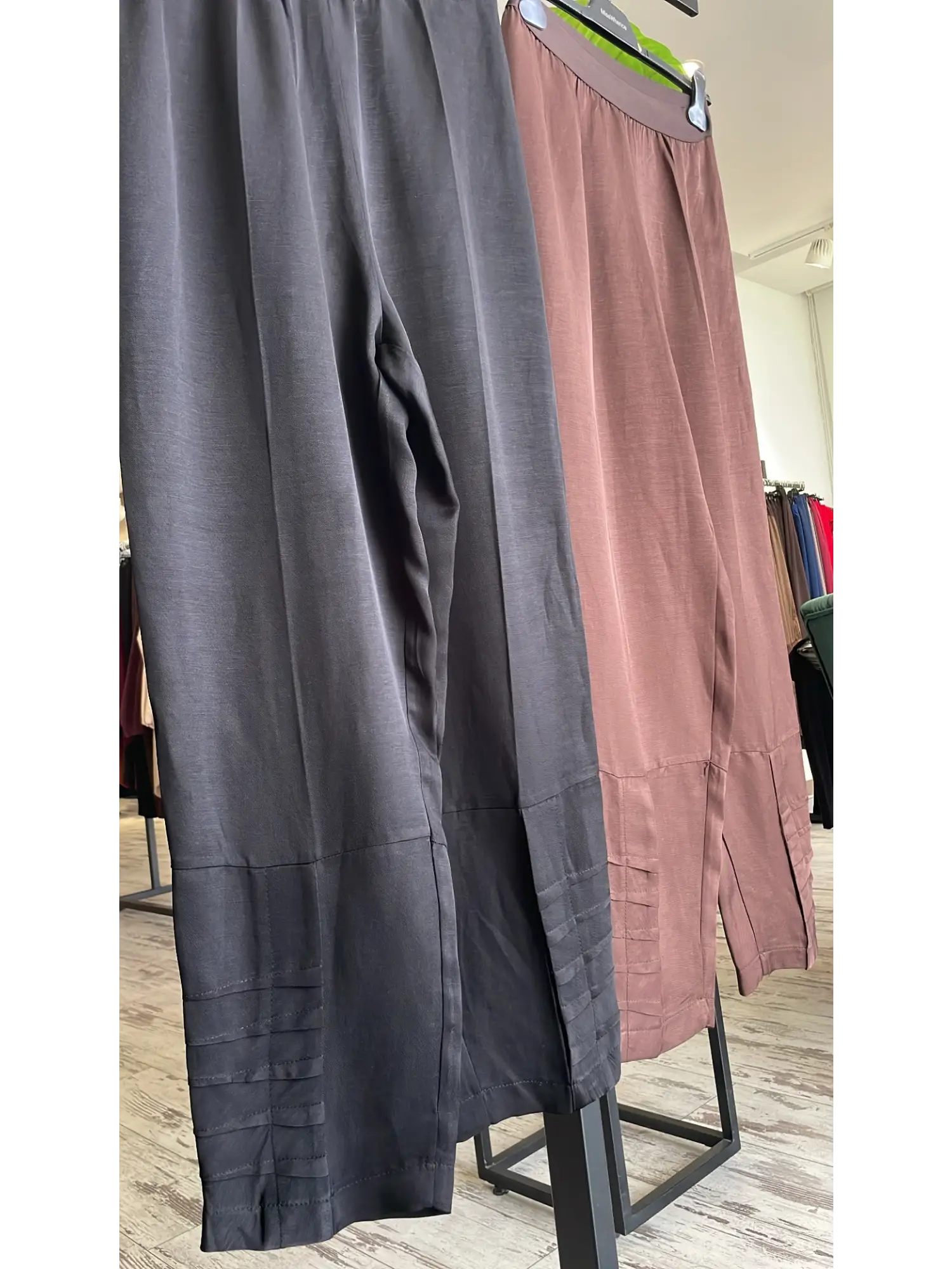 Misswhence Paça Detaylı Chanel Keten Pantolon 39121