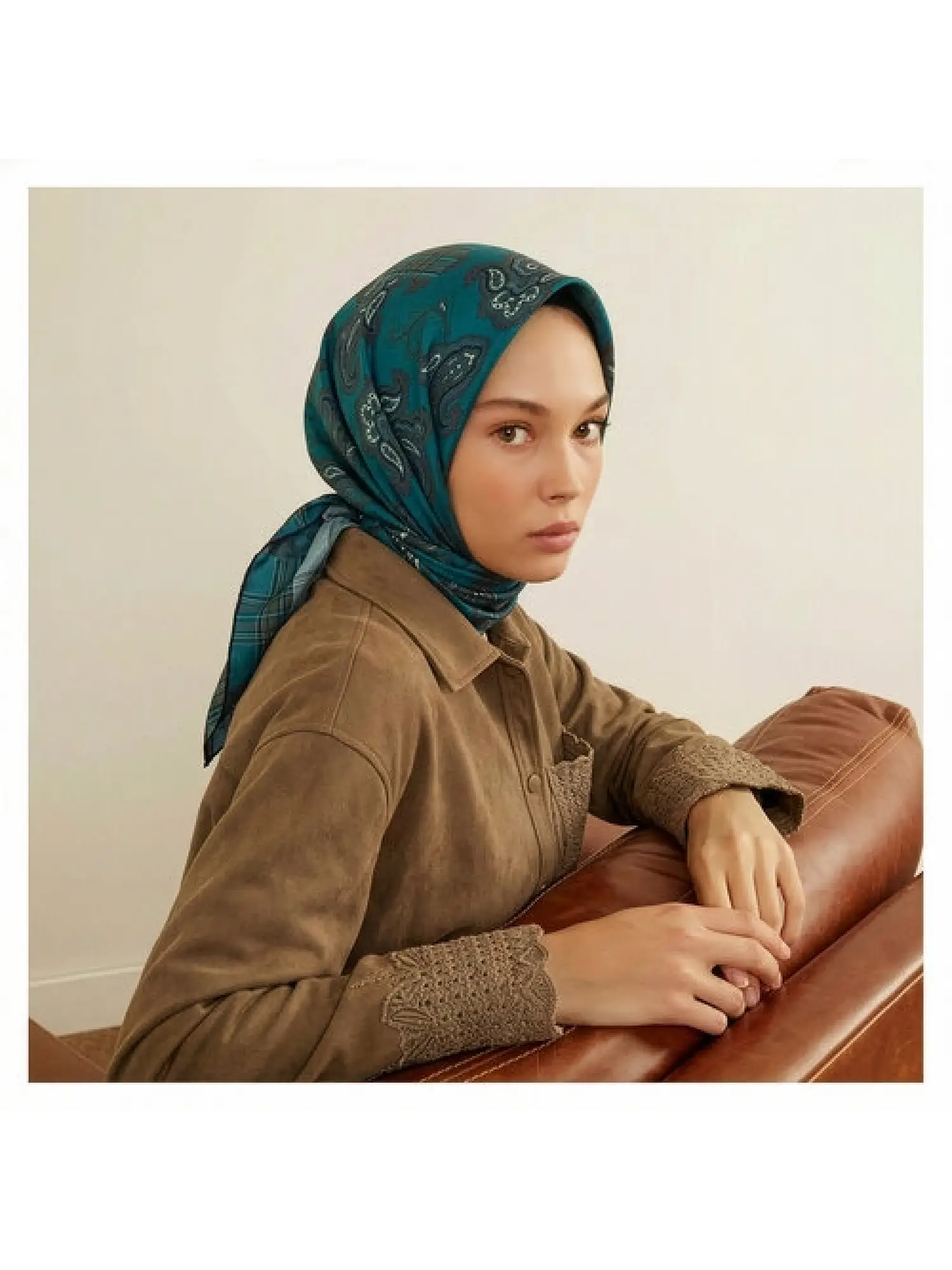 İpekevi Patcwork Twil İpek Eşarp 1221