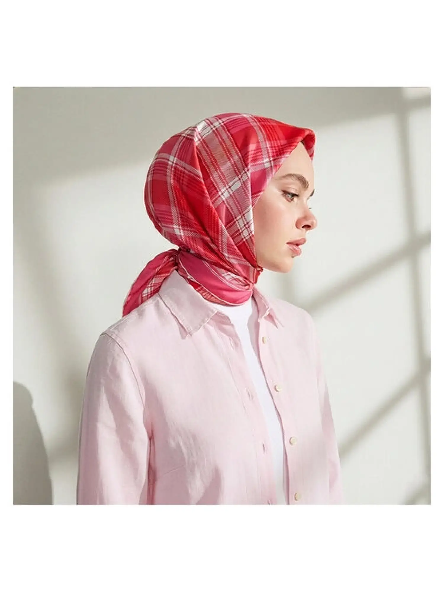 İpekevi Ekose Twil İpek Eşarp 1152