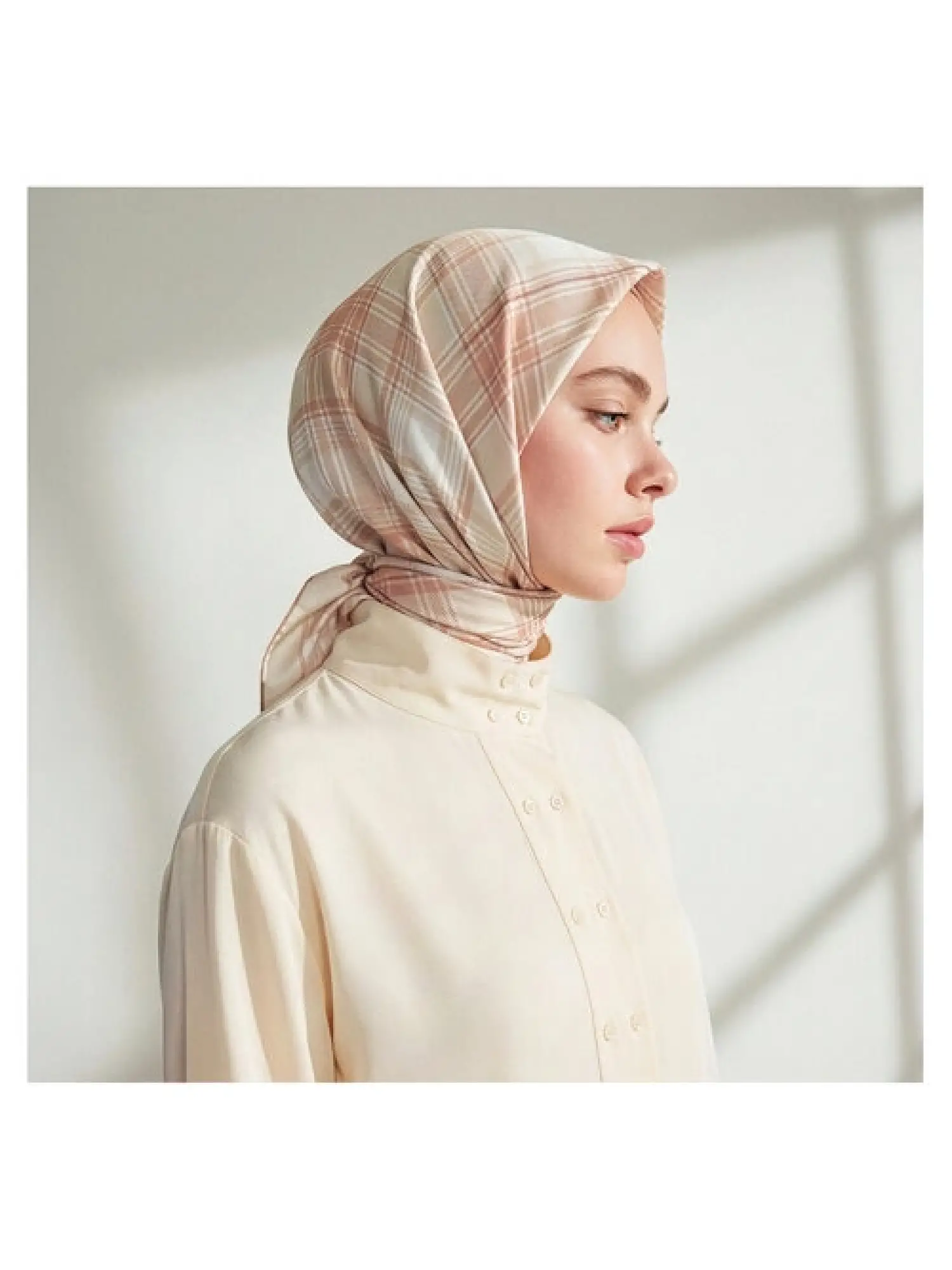 İpekevi Ekose Twil İpek Eşarp 1152