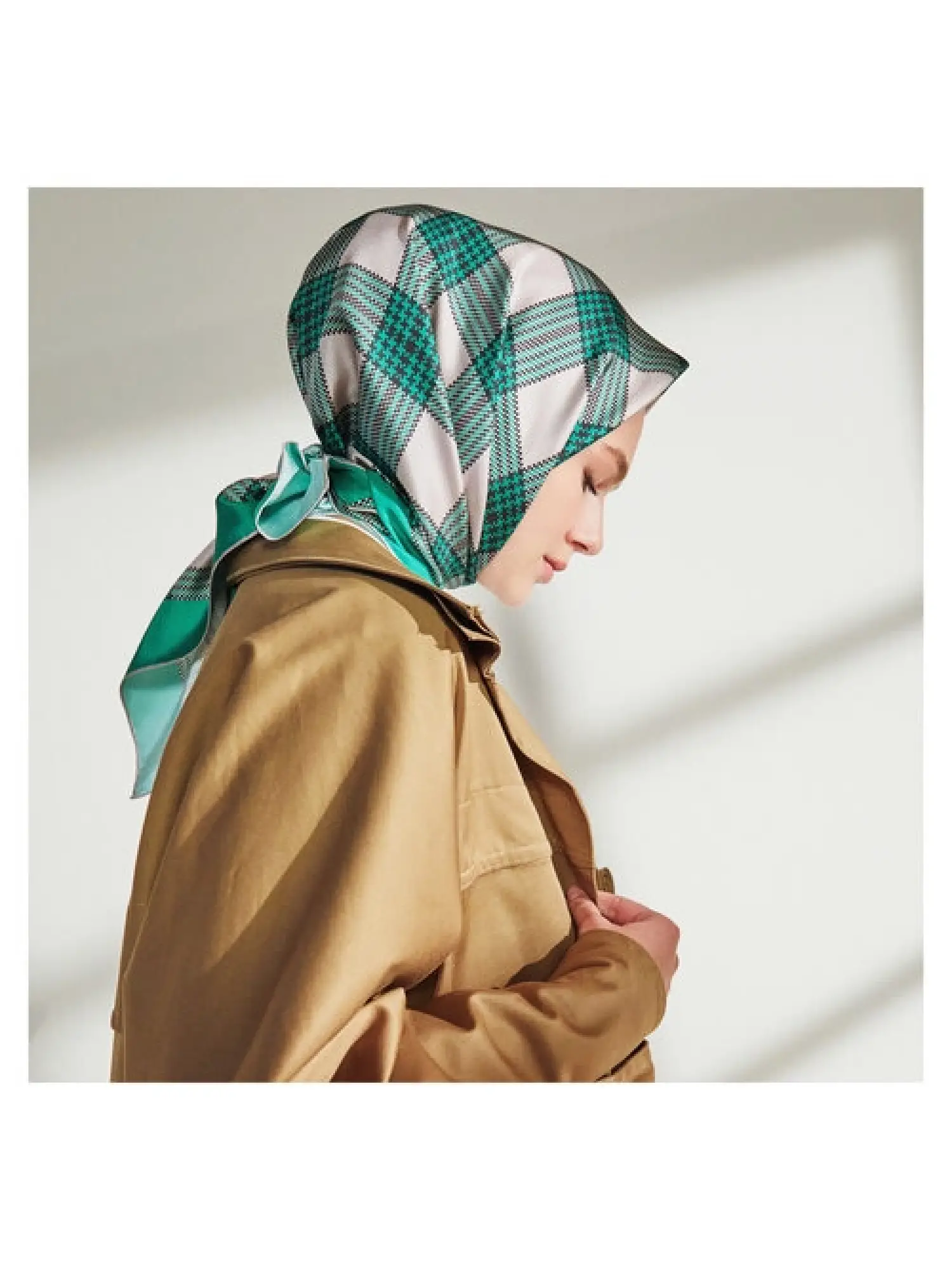 İpekevi Ekose Twil İpek Eşarp 1153