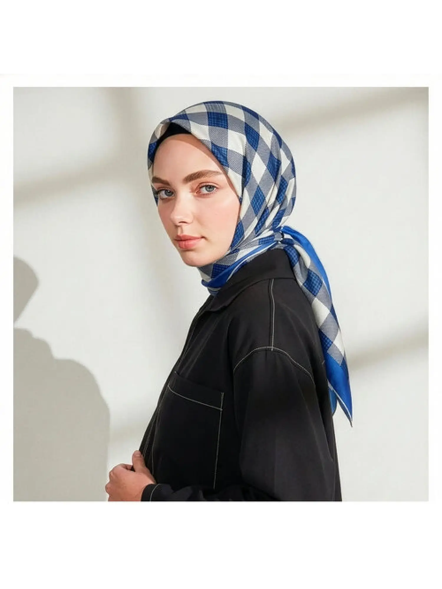 İpekevi Ekose Twil İpek Eşarp 1153