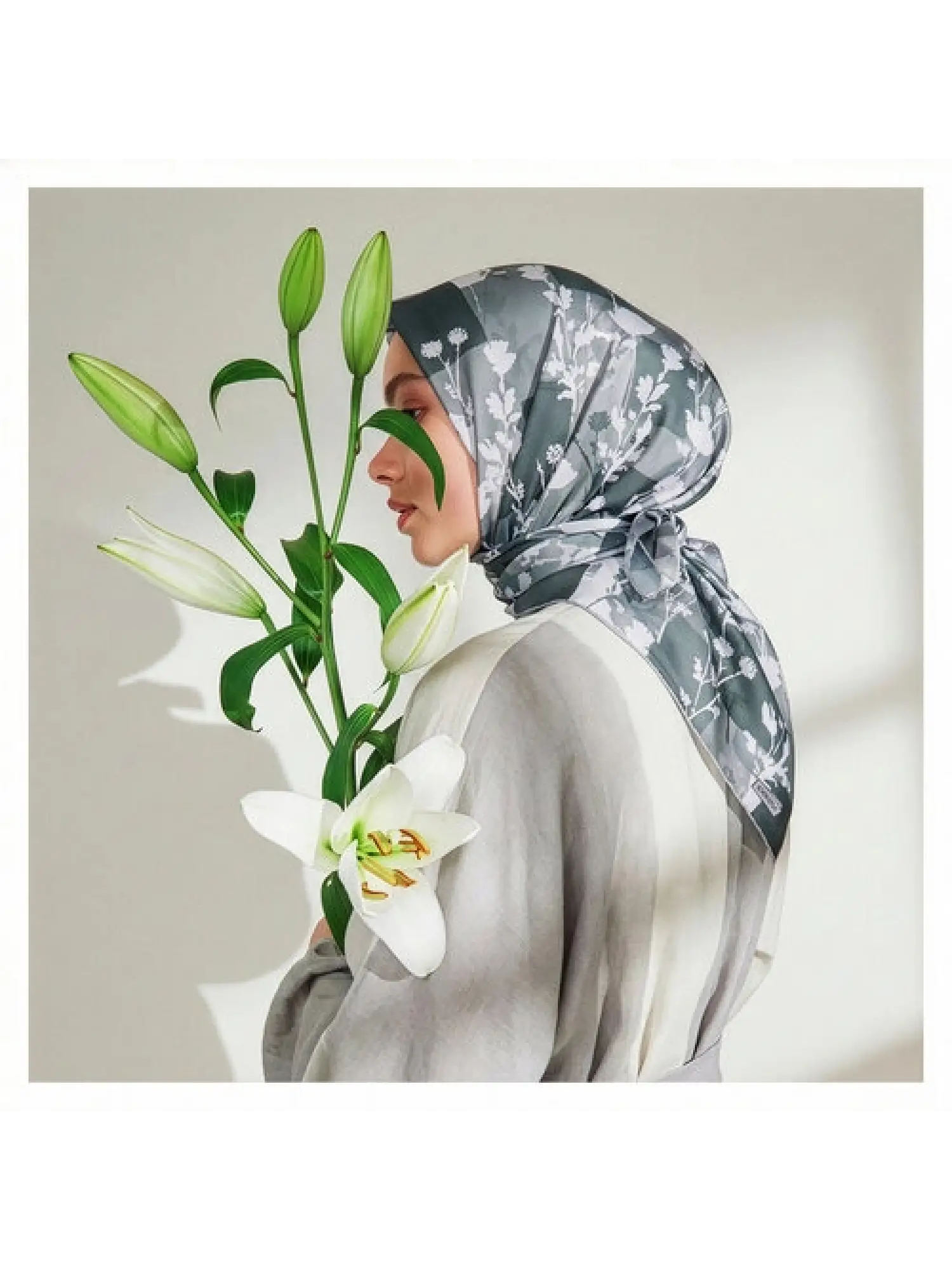 İpekevi Desenli Twil İpek Eşarp 1189