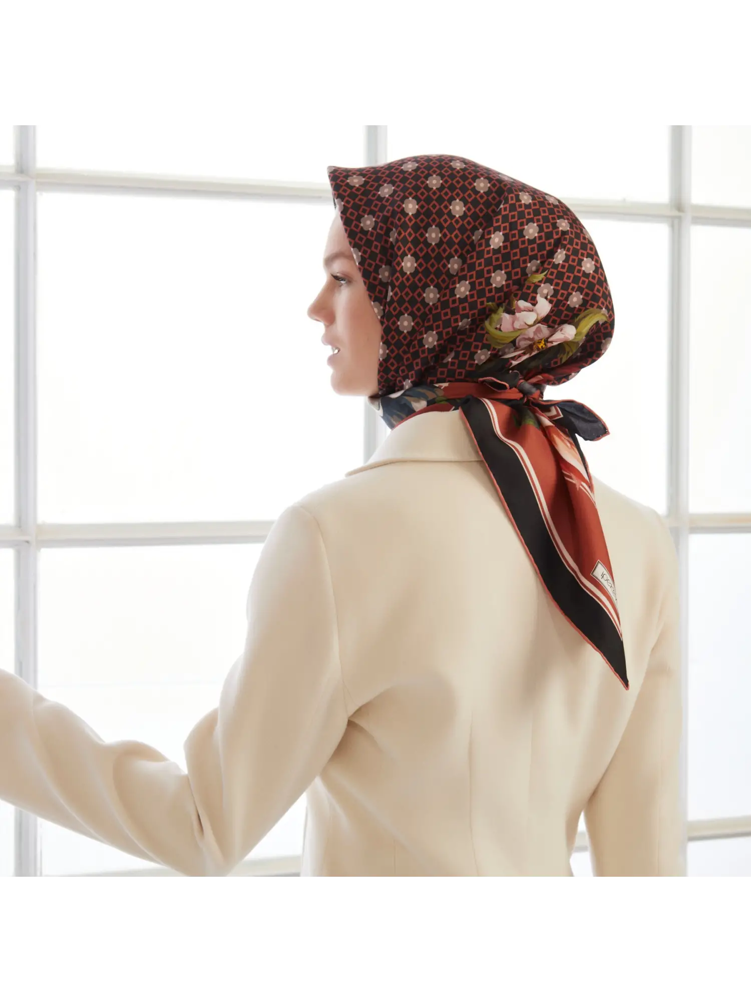 İpekevi Desenli Twil İpek Eşarp 1255