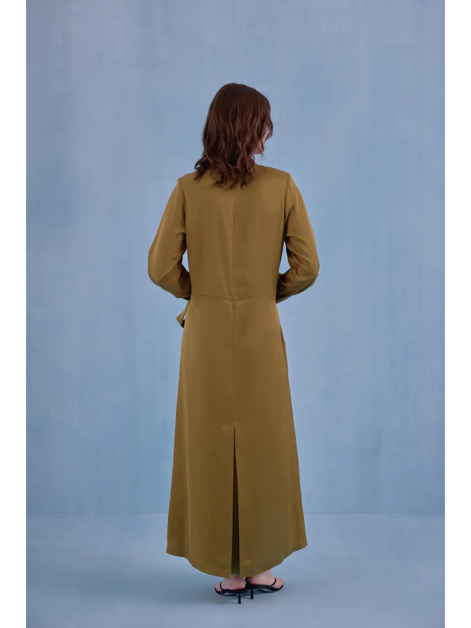 QooQ Store Beli Kuşaklı Şık Elbise 26SS404