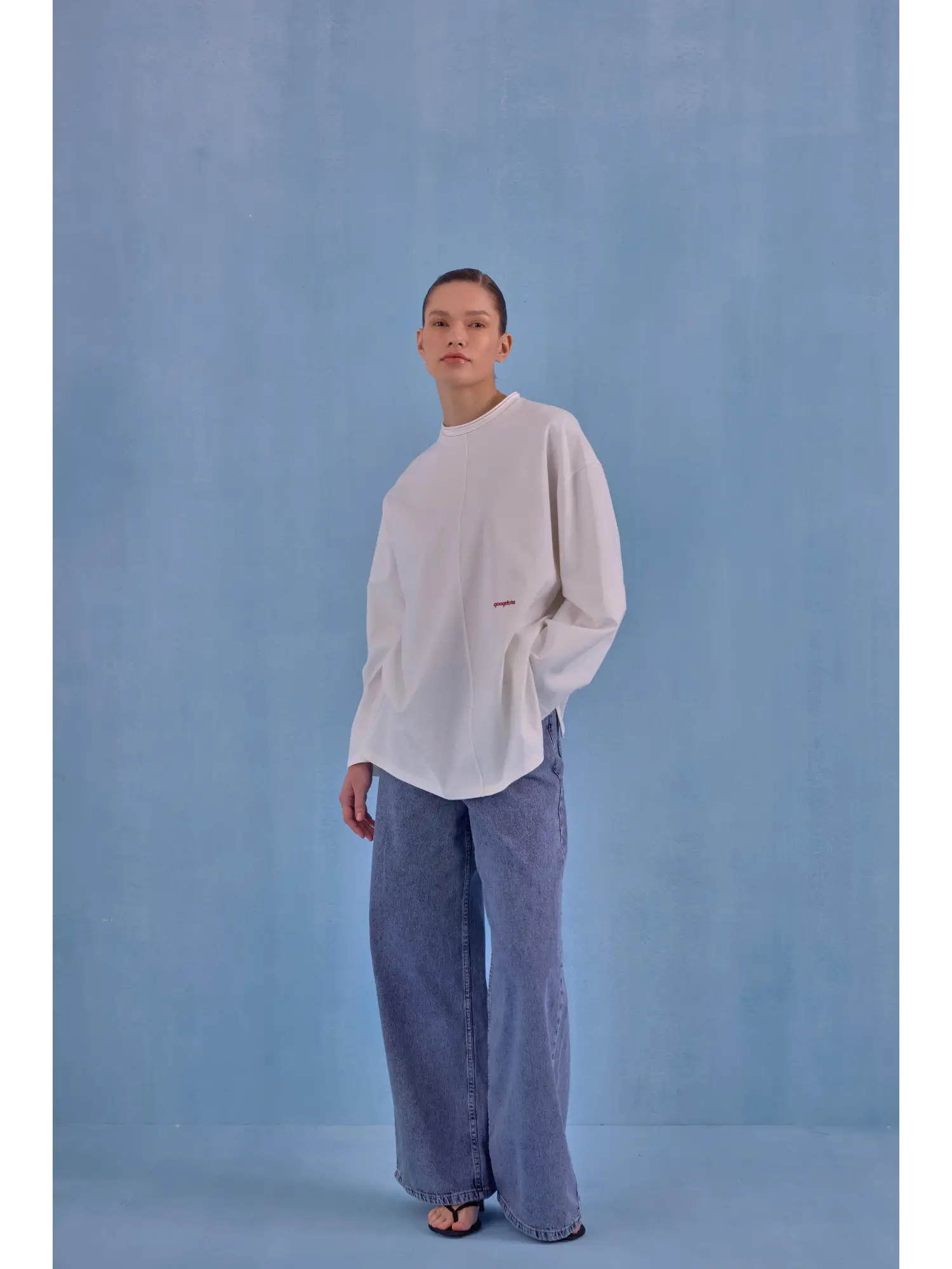 QooQ Store Snow Palazzo Jean Pantolon 26SS320