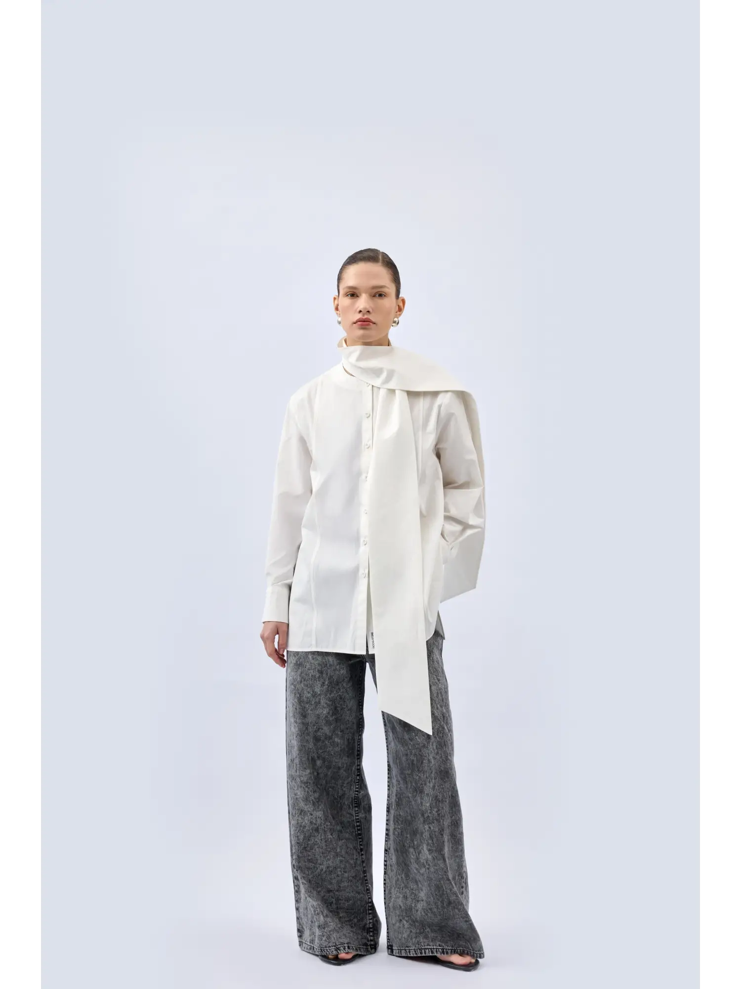QooQ Store Snow Palazzo Jean Pantolon 26SS320