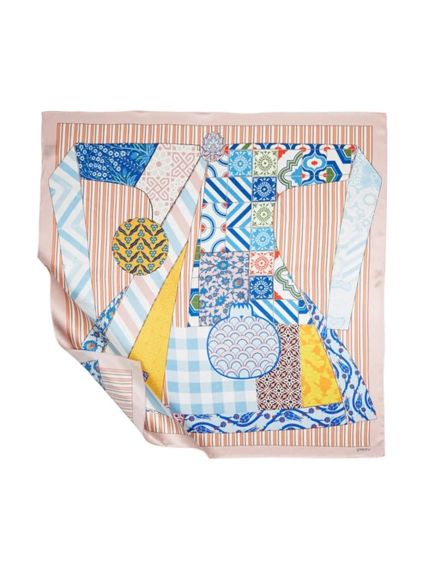 İpekevi Desenli Twil İpek Eşarp 1121