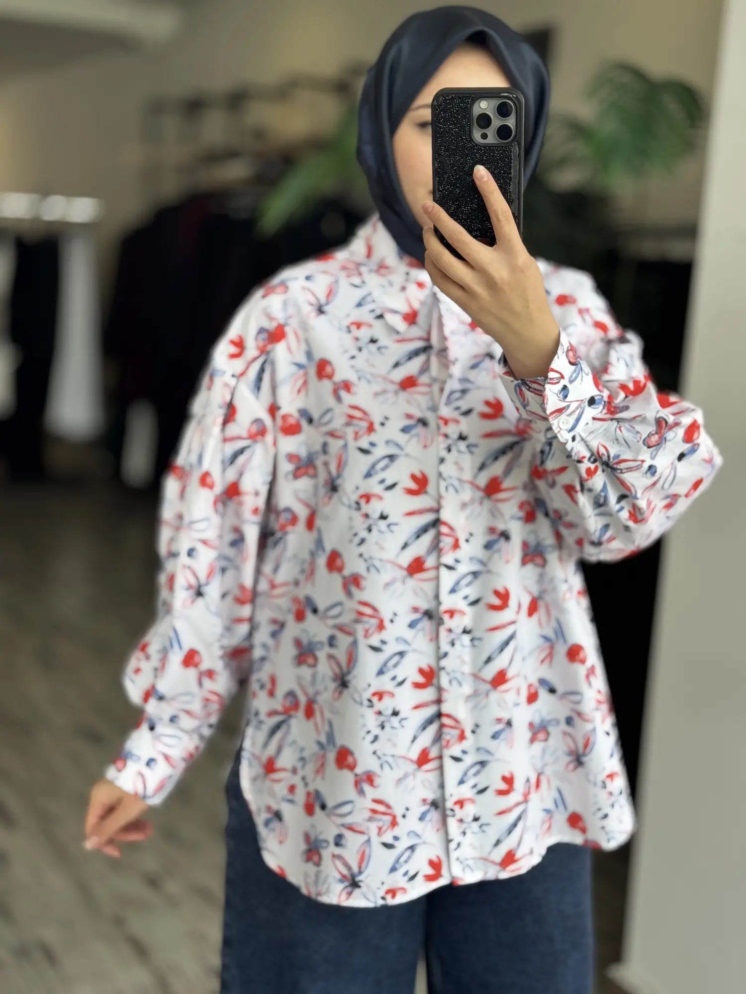 Almarwah Gelincik Desenli Gömlek 101013