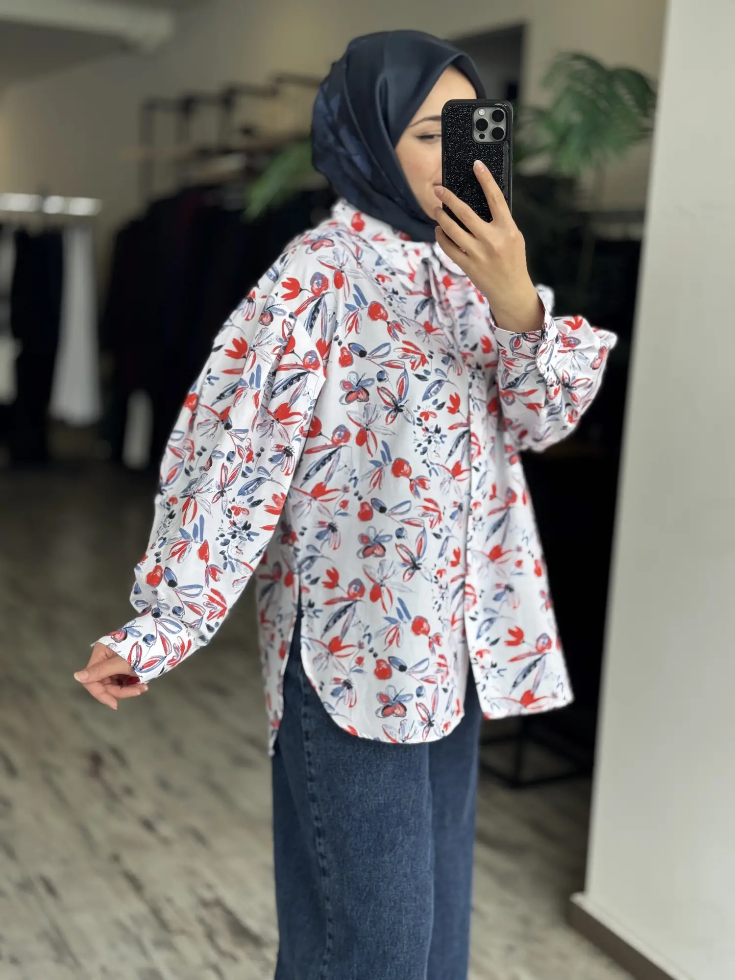 Almarwah Gelincik Desenli Gömlek 101013