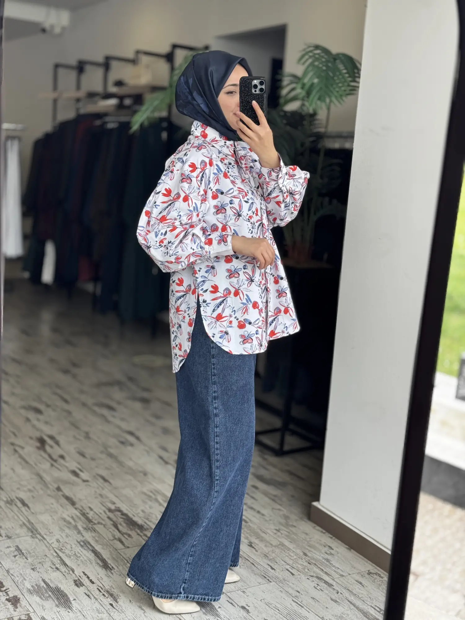 Almarwah Gelincik Desenli Gömlek 101013