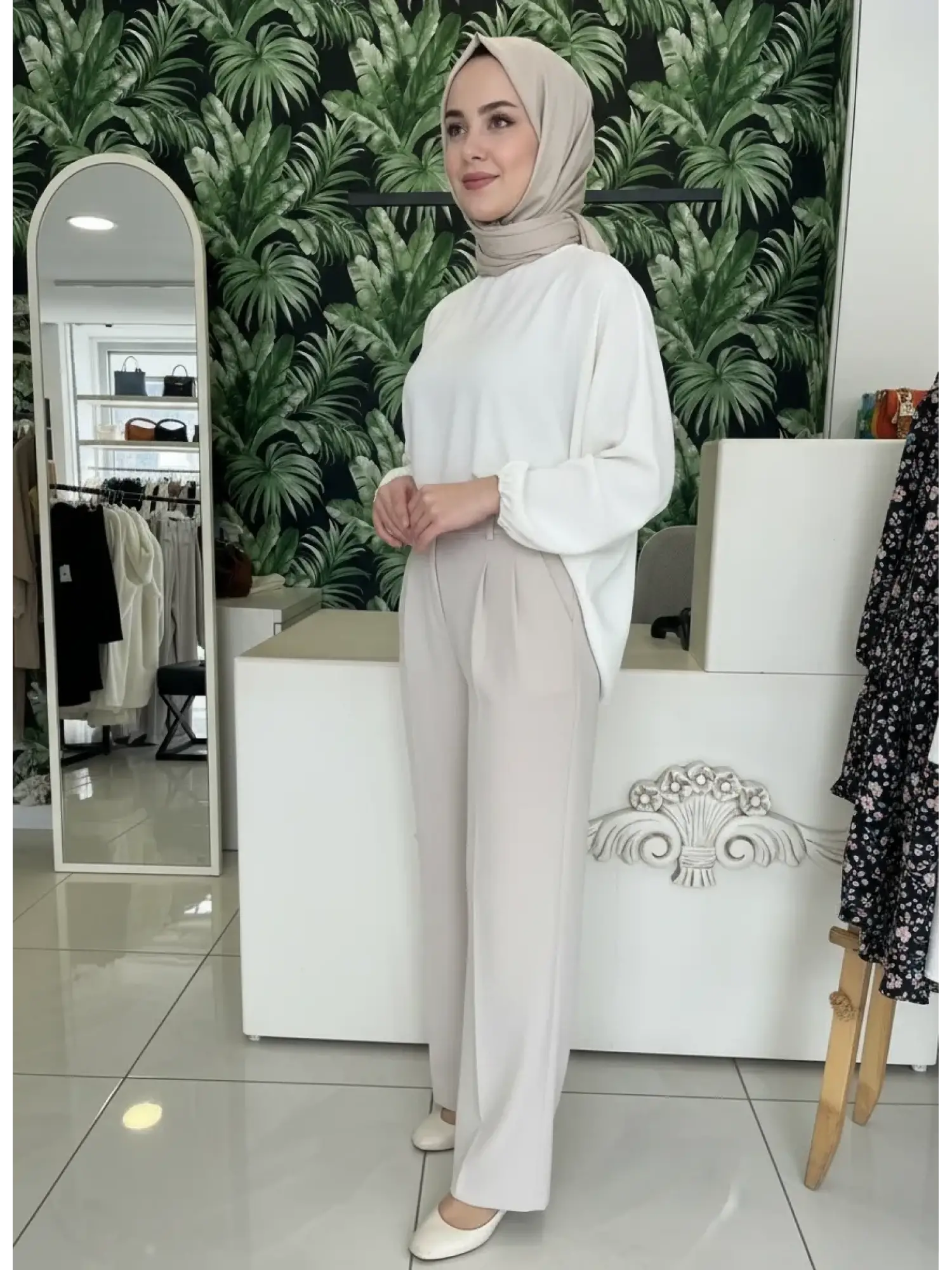 Clande Pile Detaylı Cepli Pantolon