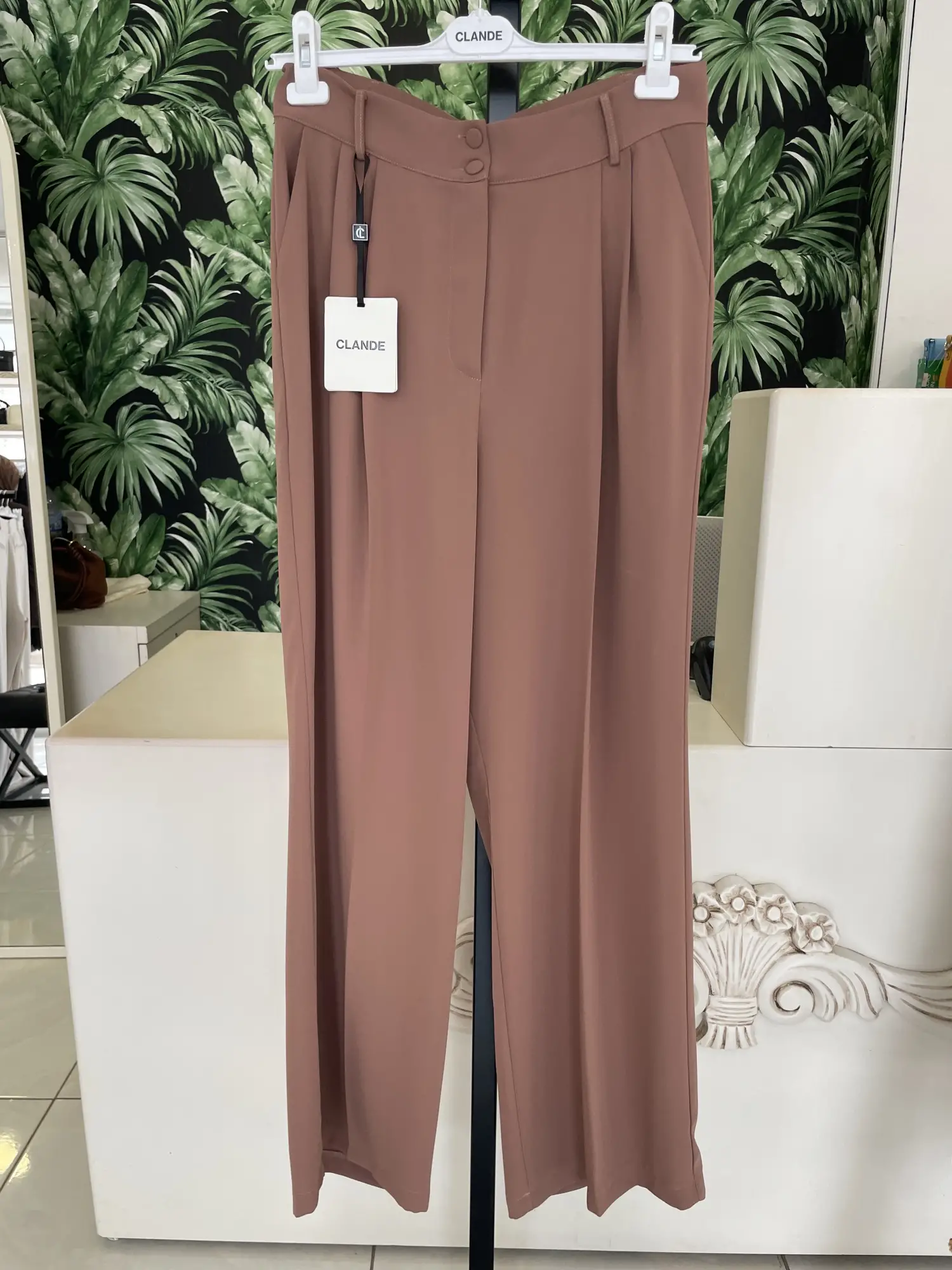 Clande Pile Detaylı Cepli Pantolon