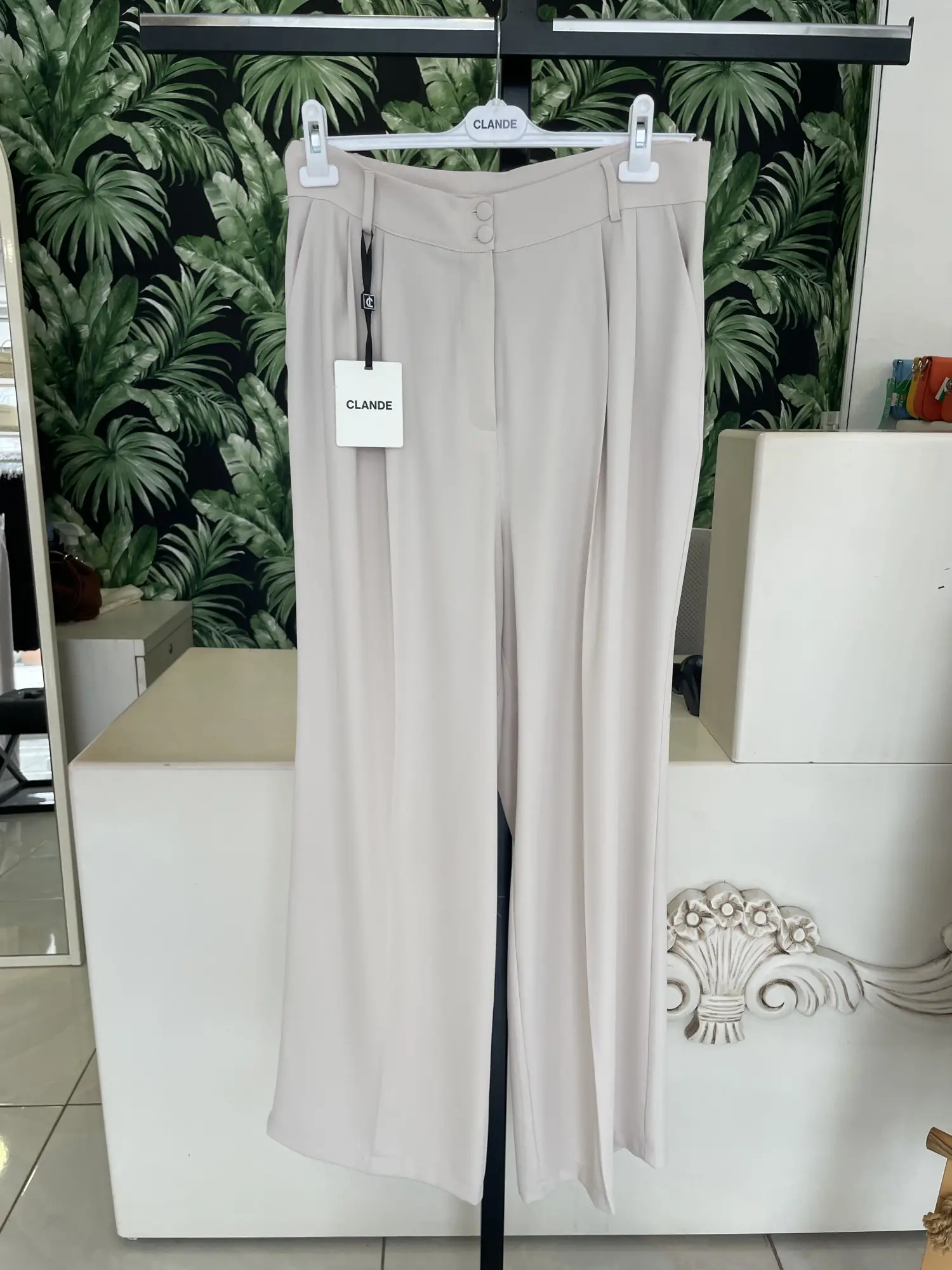 Clande Pile Detaylı Cepli Pantolon