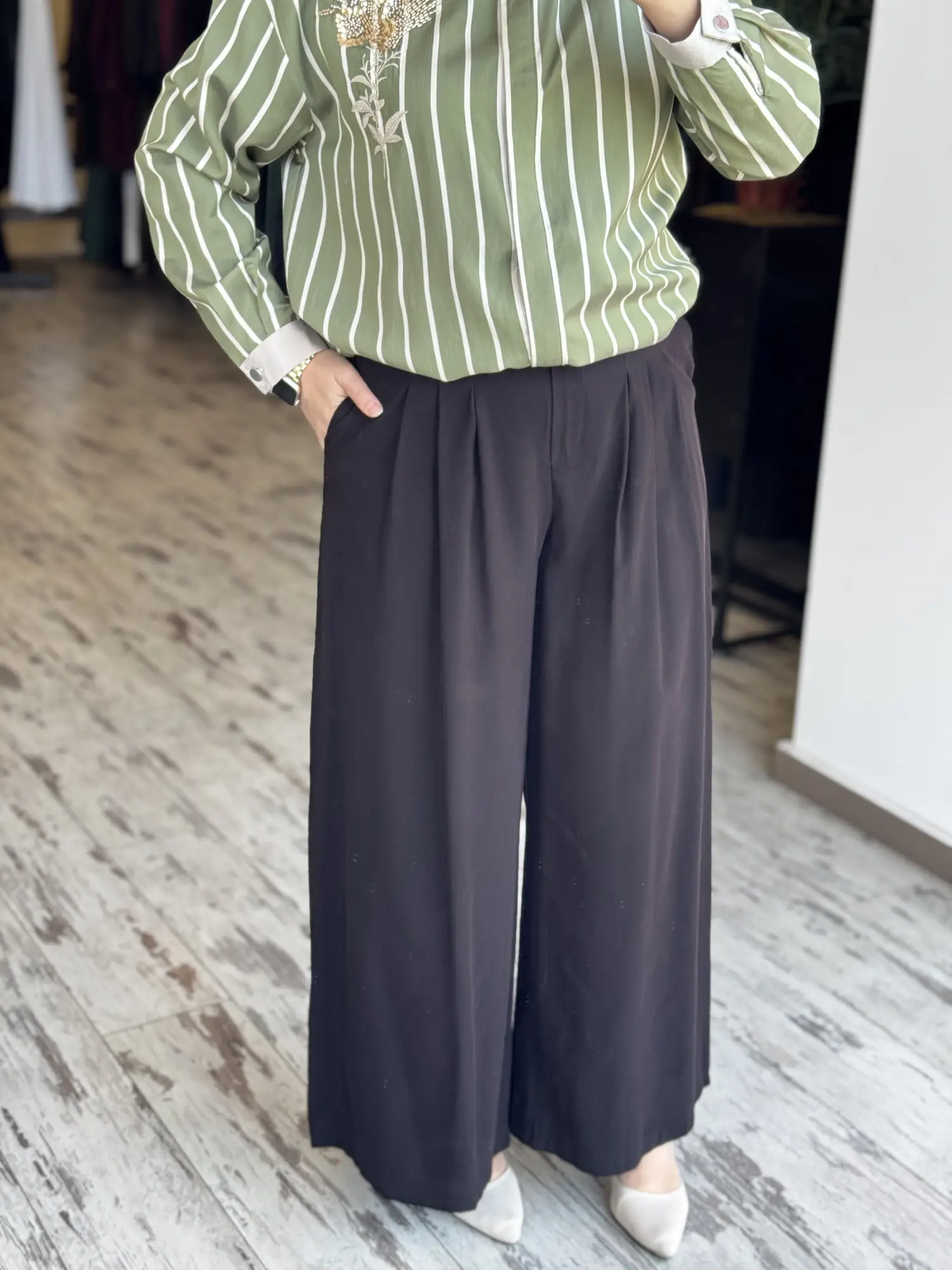 Almarwah Pile Detaylı Modal Pantolon 606113