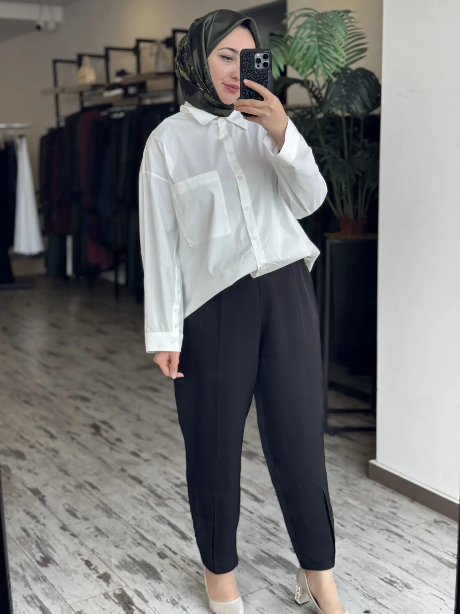 Almarwah Pens Detaylı Denim Havuç Pantolon 606111