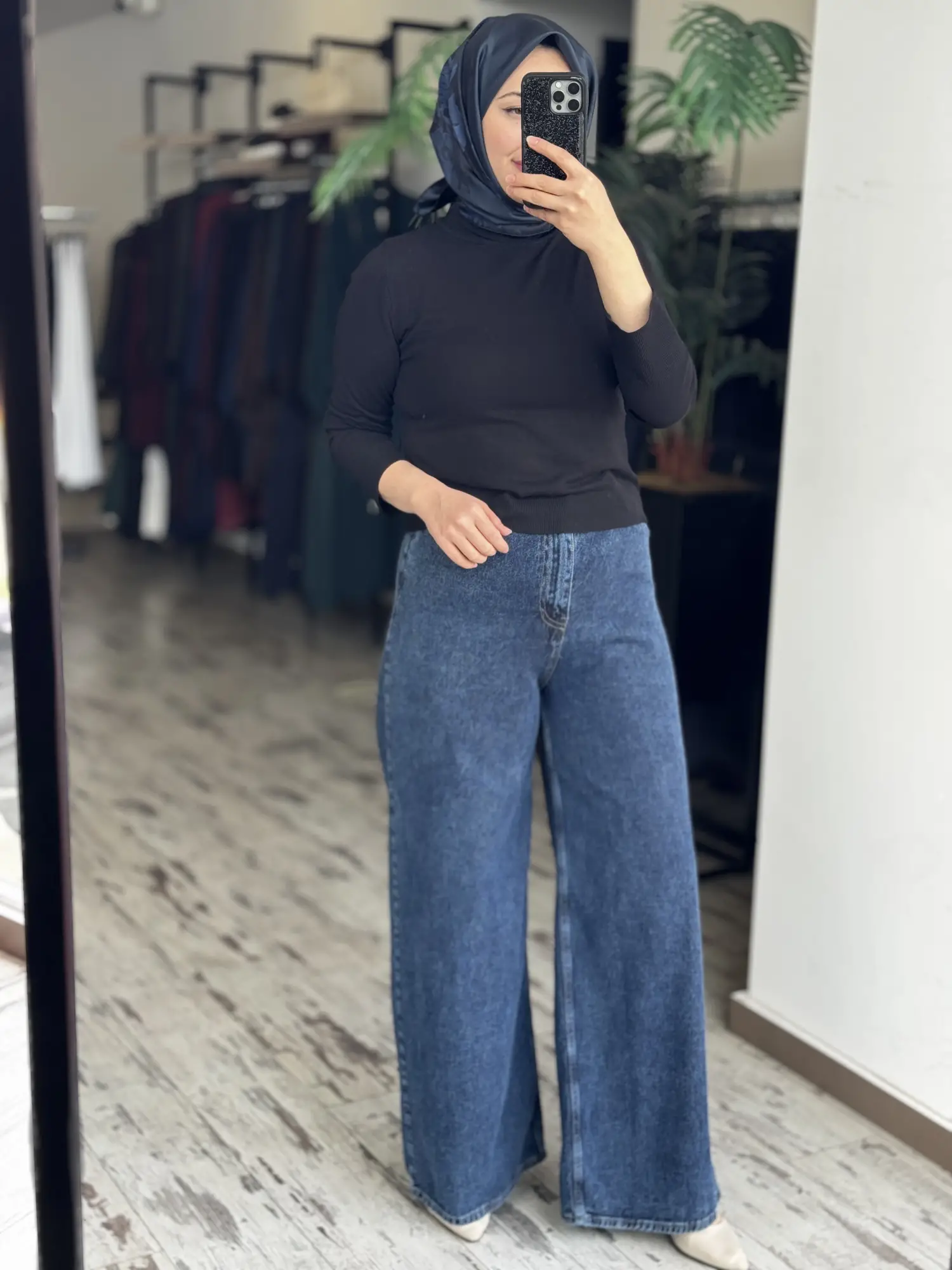 QooQ Store Snow Palazzo Jean Pantolon 26SS320
