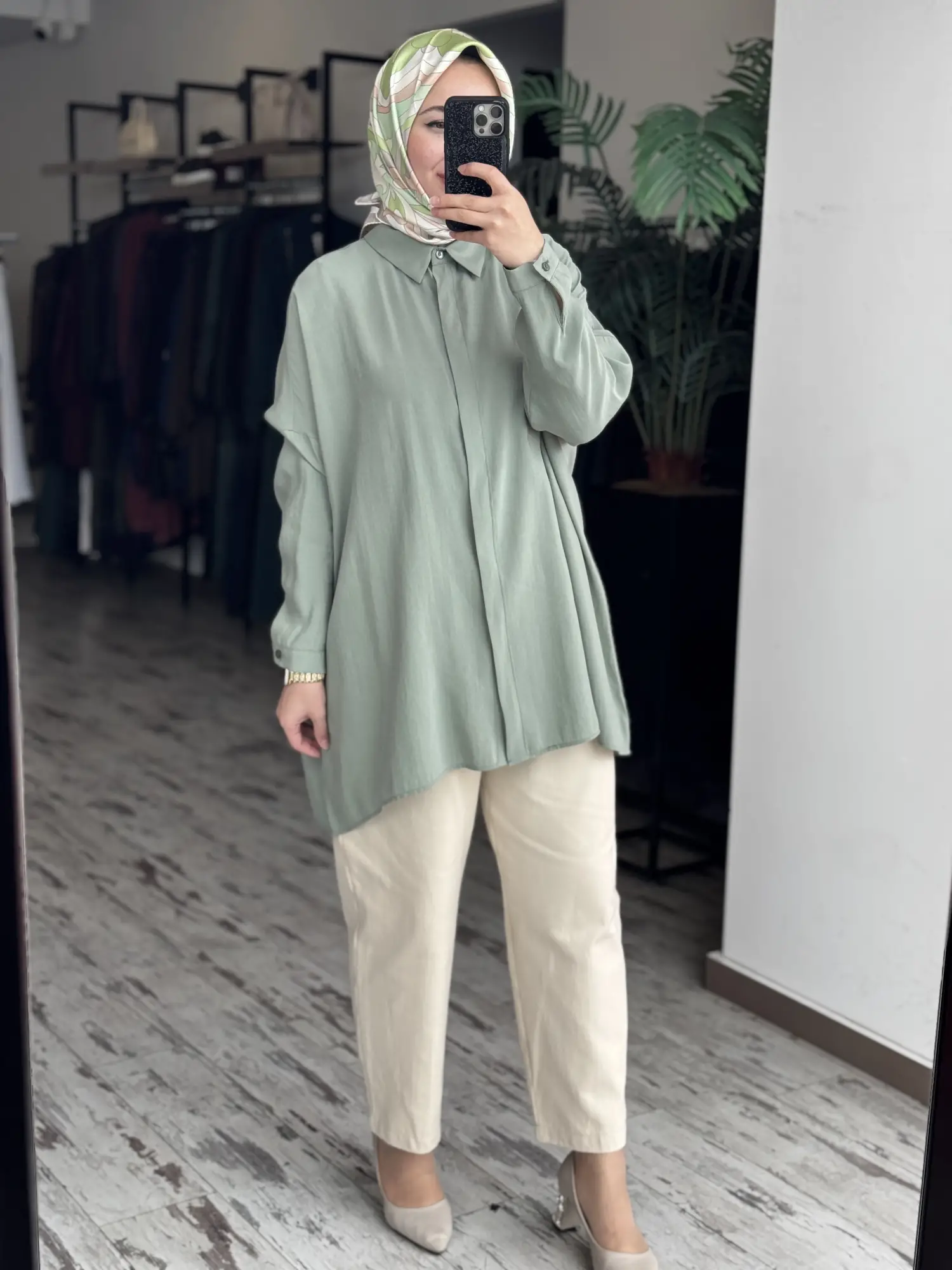 QooQ Store Yarasa Kol Gömlek 26SS233