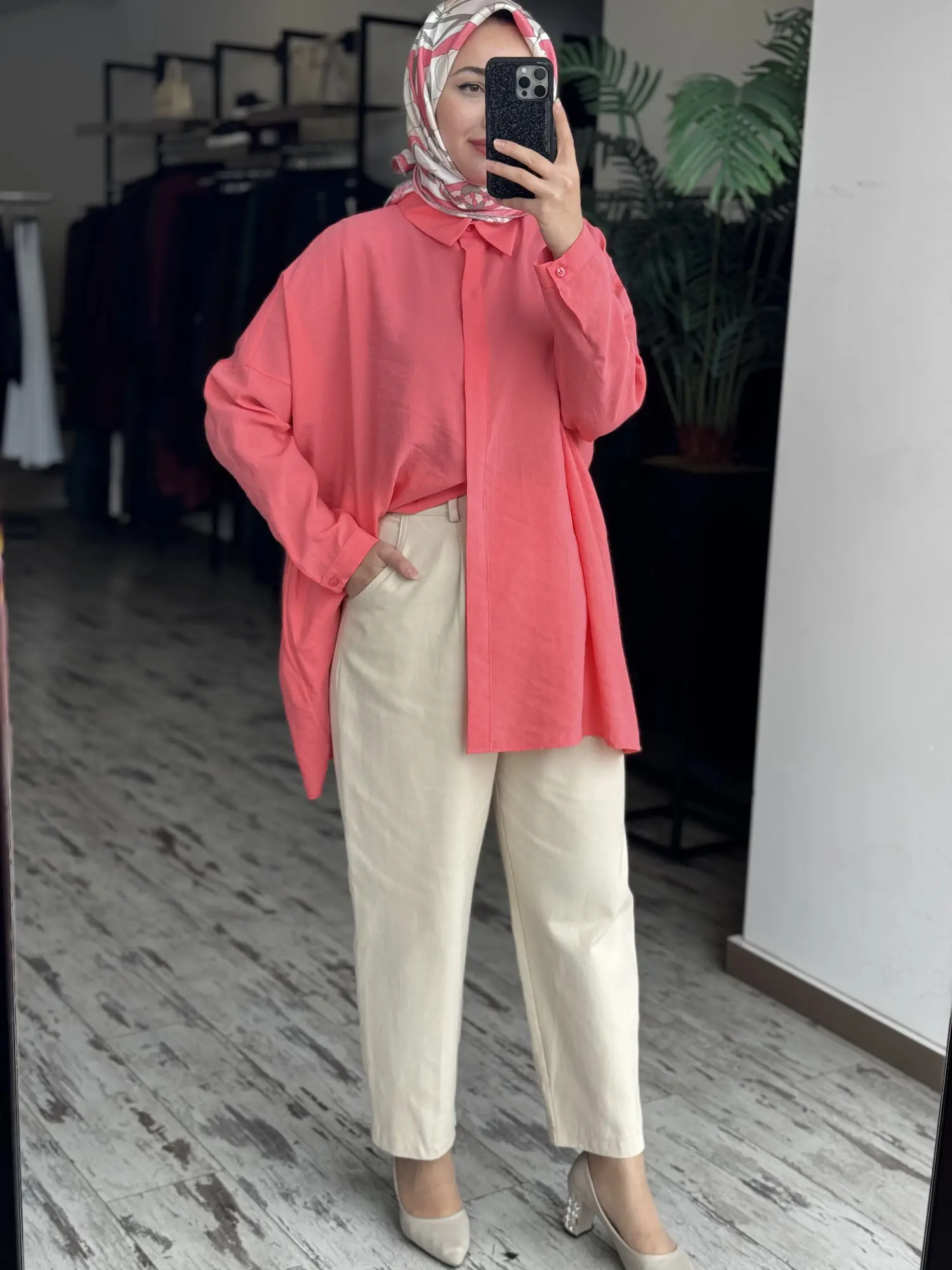 QooQ Store Yarasa Kol Gömlek 26SS233