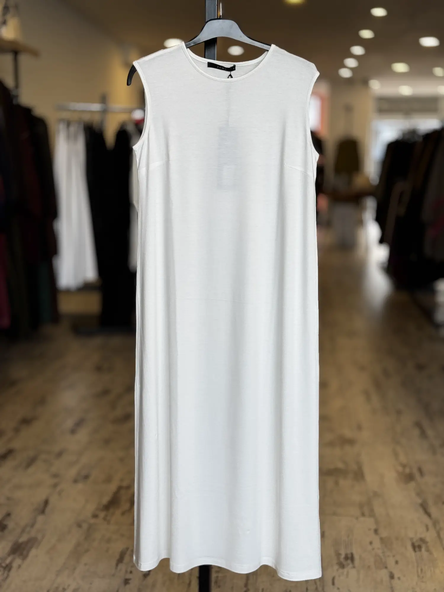 Zems Modal Penye Kolsuz Maxi Boy İçlik