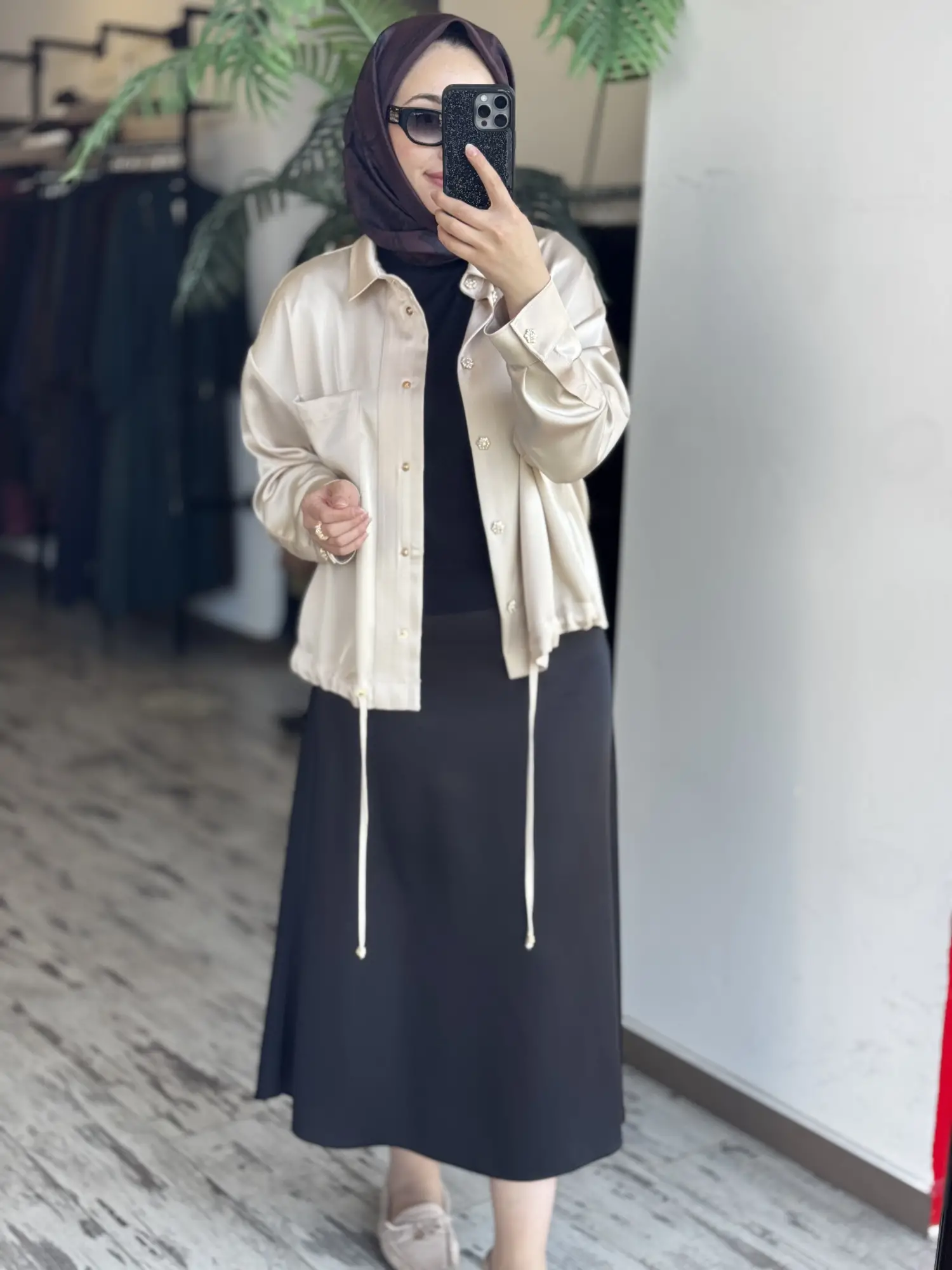 Ghisa Saten Çan Etek G5393