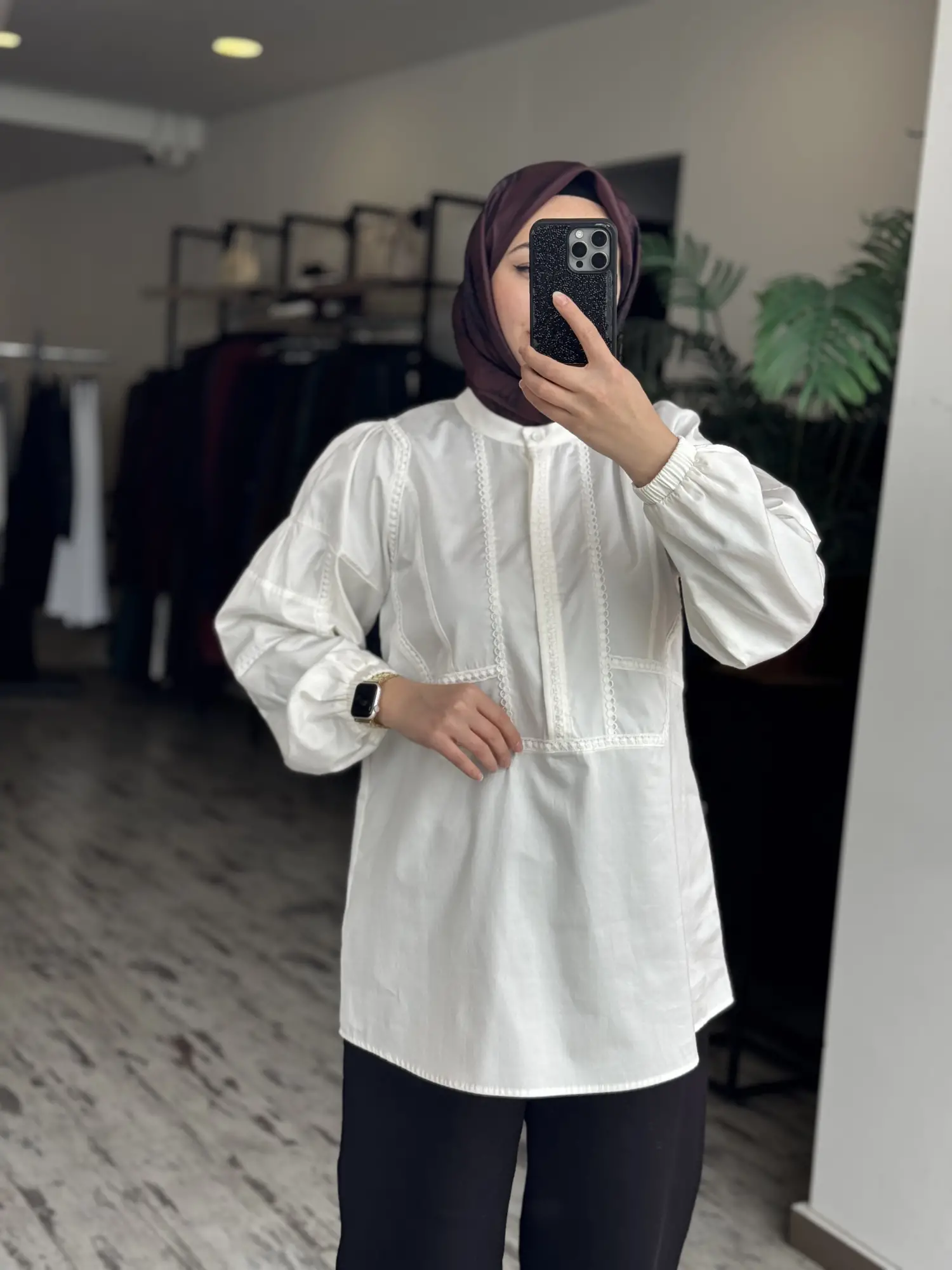 Kayra Fisto Detaylı Önü Düğmeli Tunik KA10029