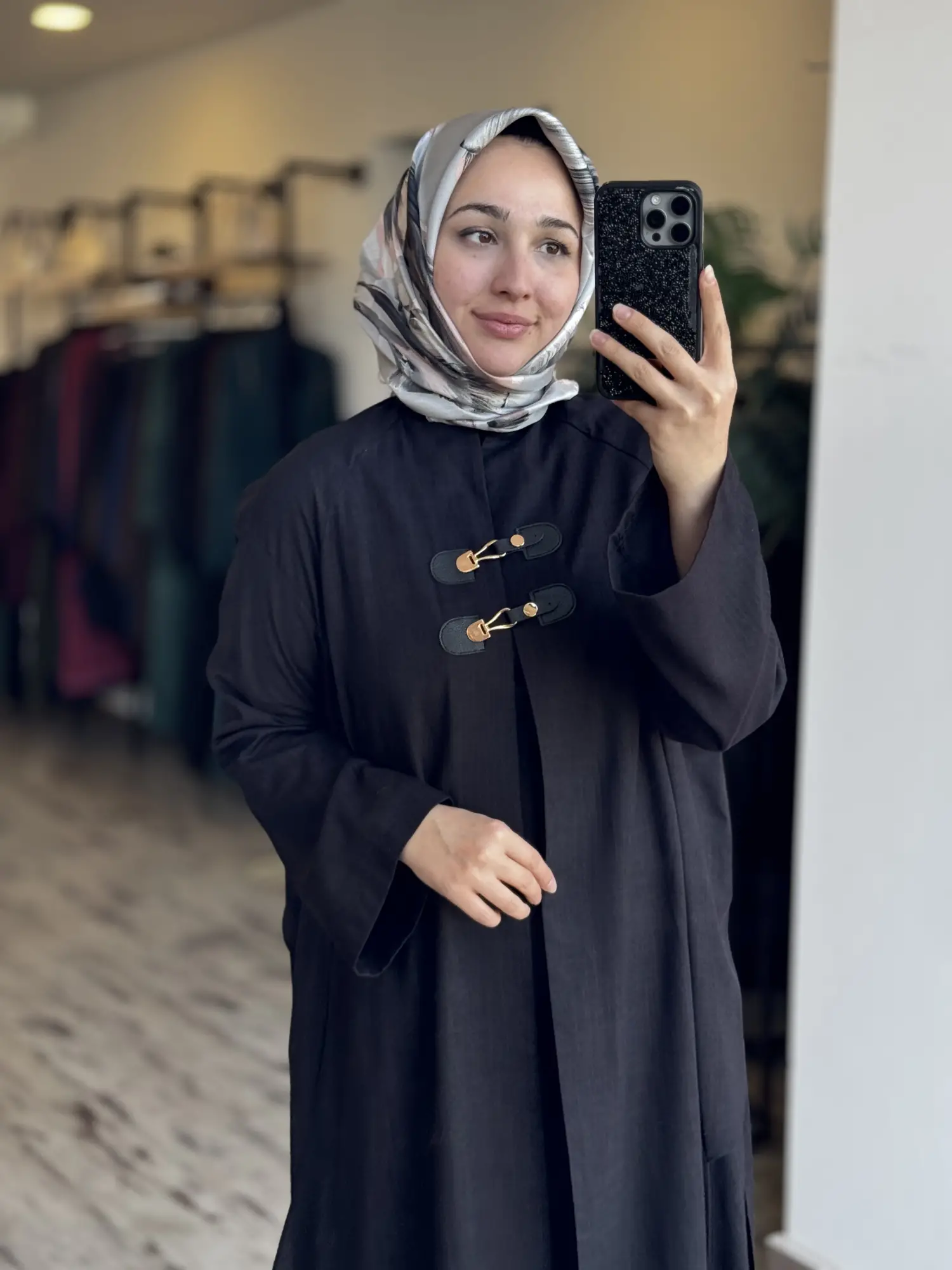 Qupra Parça Detaylı Keten Kimono Elbise Takım WAD1530