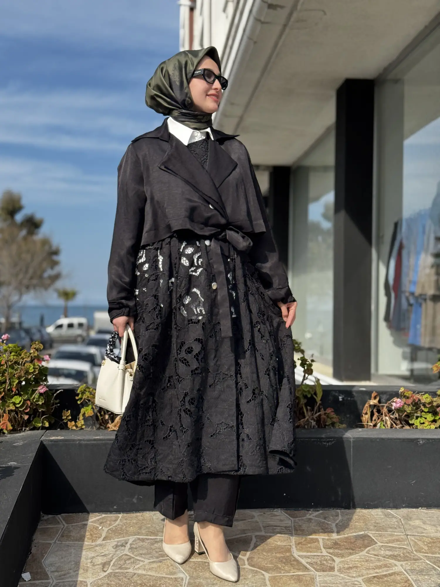 Misswhence Güpür Detaylı Trench 39400