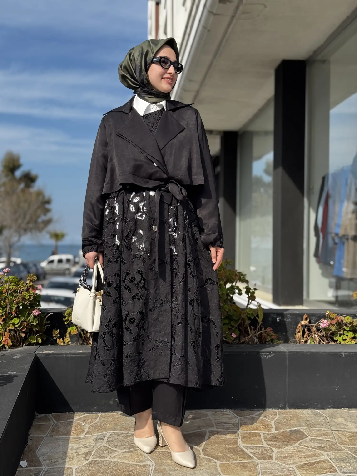 Misswhence Güpür Detaylı Trench 39400