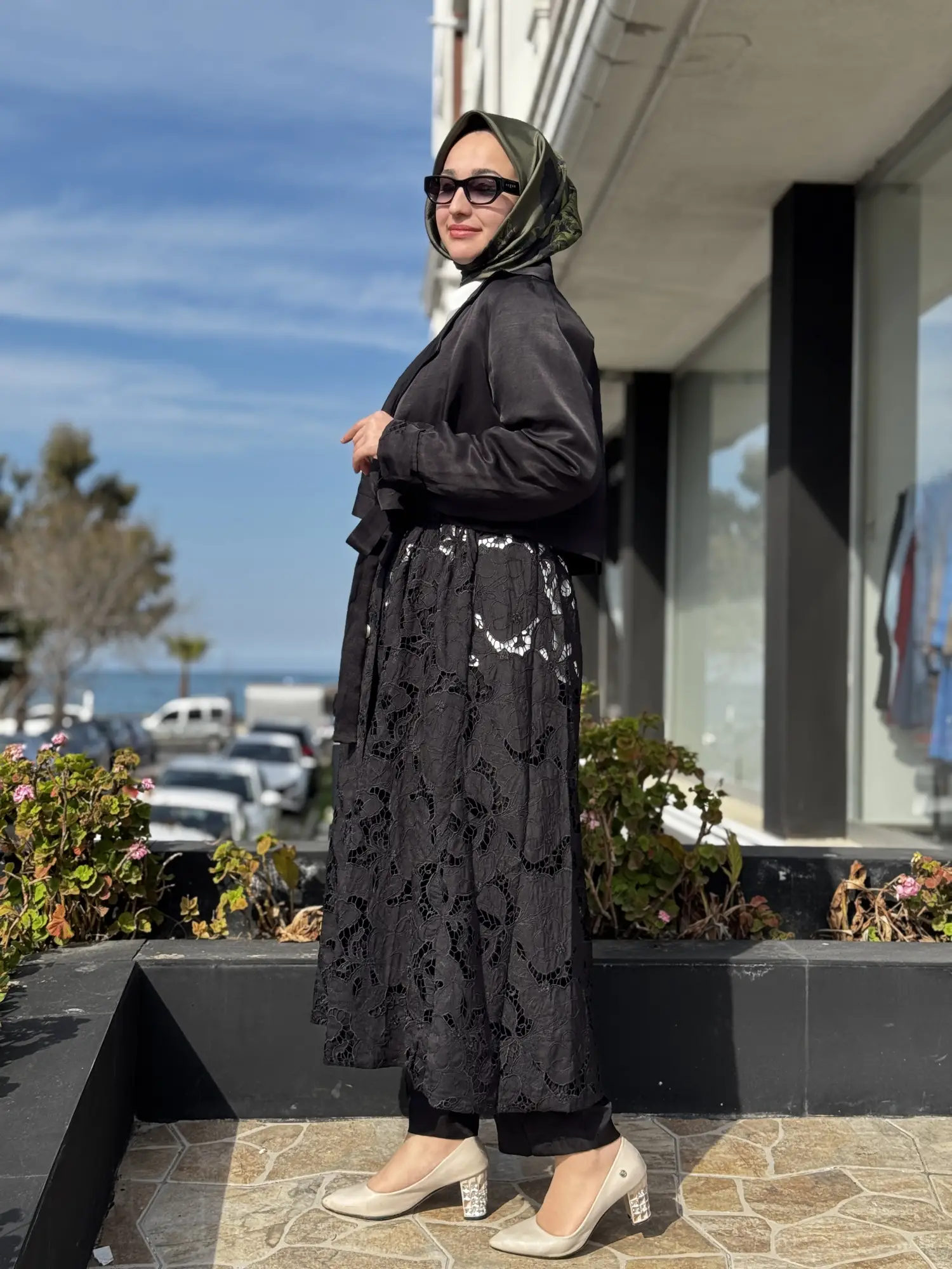 Misswhence Güpür Detaylı Trench 39400