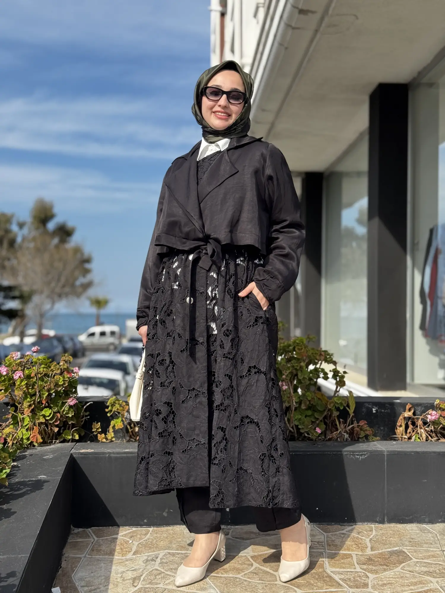 Misswhence Güpür Detaylı Trench 39400