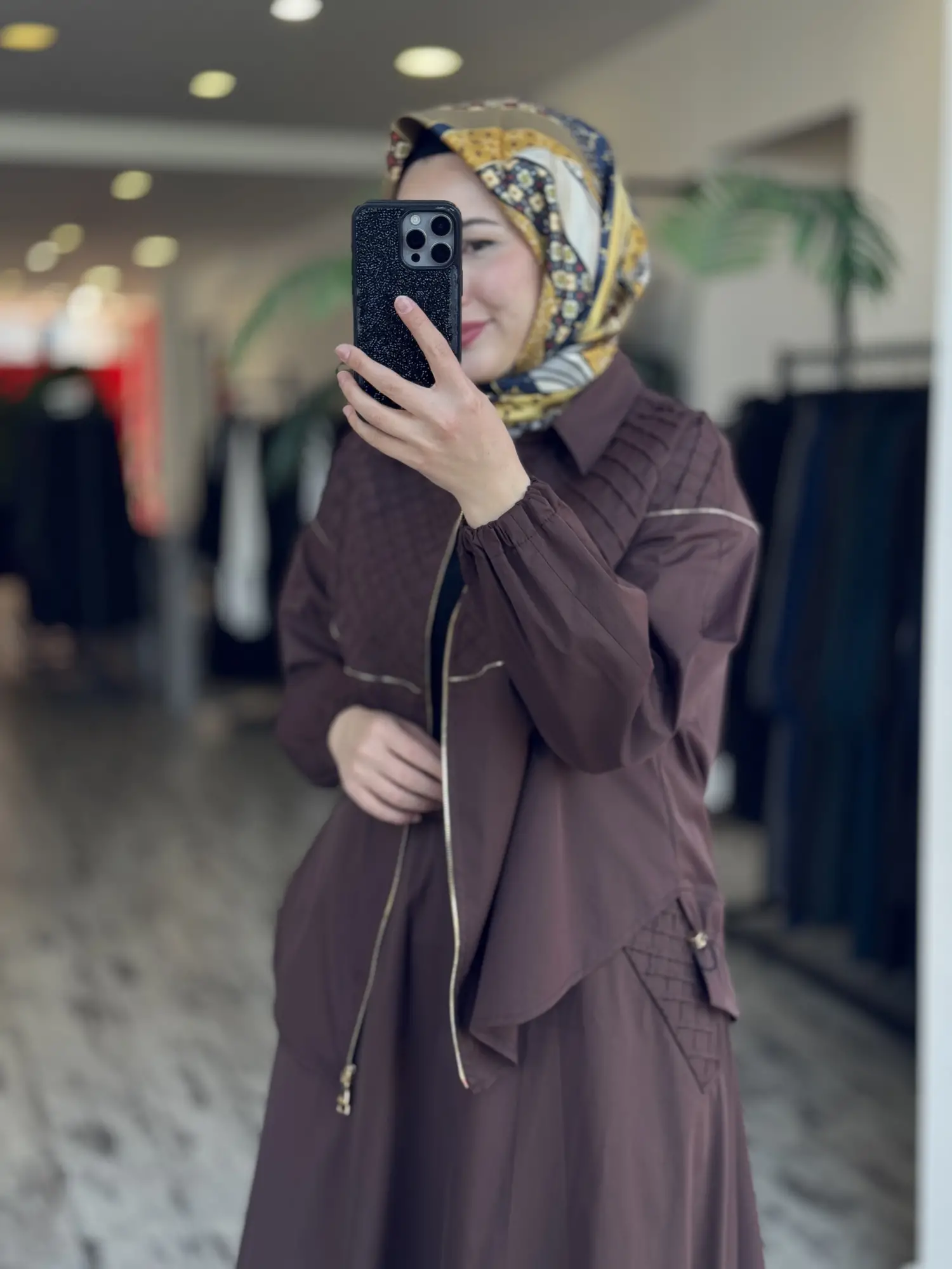 Misswhence Drape ve Fermuar Detaylı Ceket Etek Takım 39307