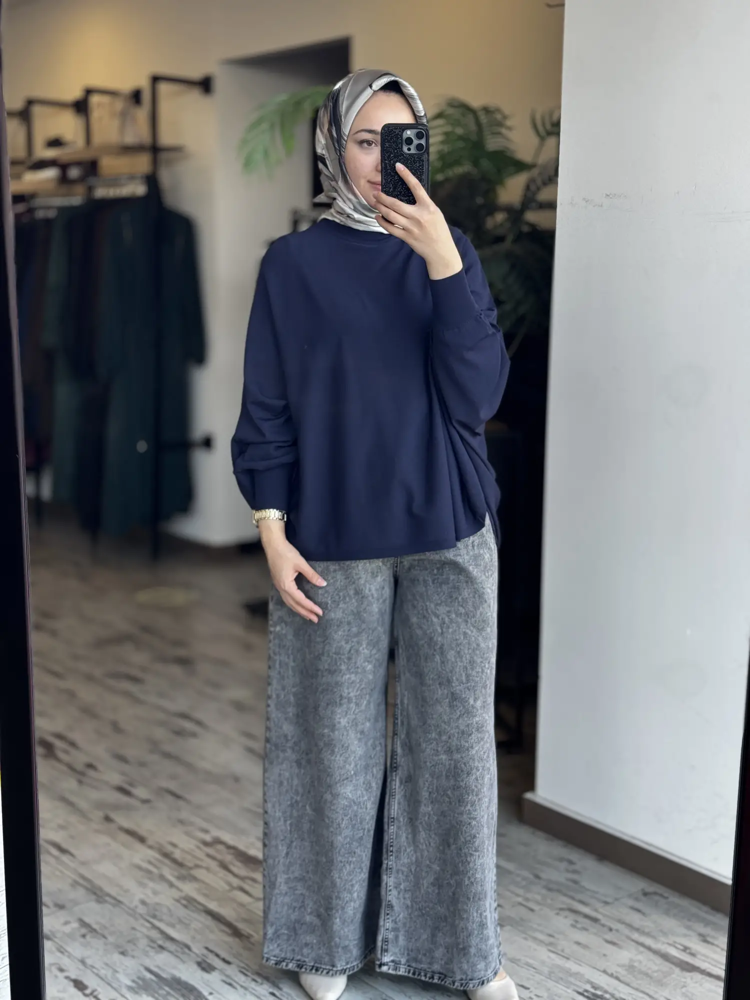 Tığ Triko Yarasa Kol Sıfır Yaka Bluz BLZ21985