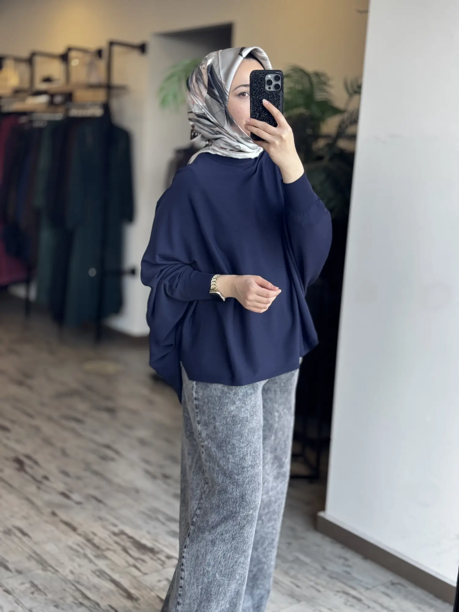 Tığ Triko Yarasa Kol Sıfır Yaka Bluz BLZ21985