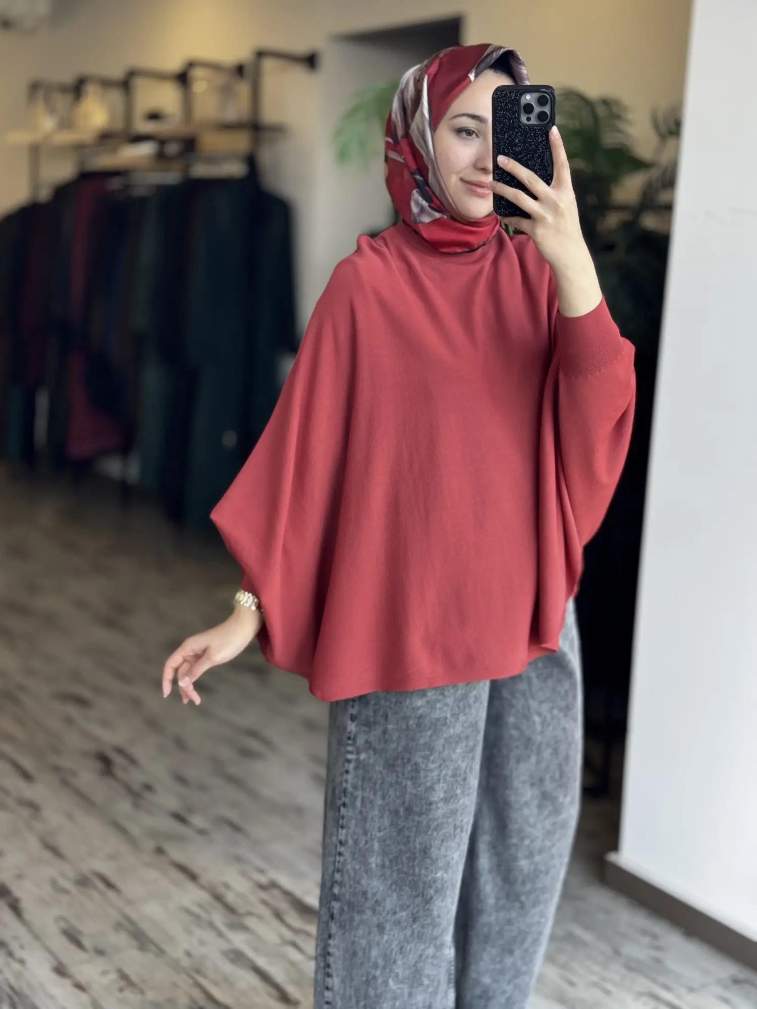 Tığ Triko Yarasa Kol Sıfır Yaka Bluz BLZ21985