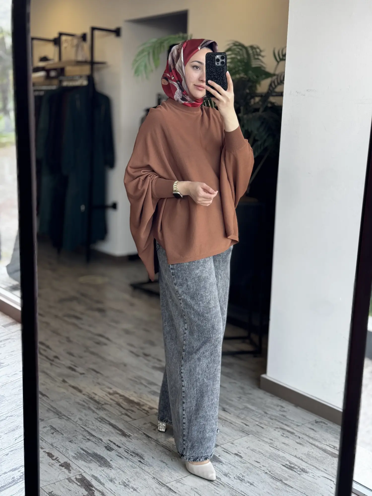 Tığ Triko Yarasa Kol Sıfır Yaka Bluz BLZ21985