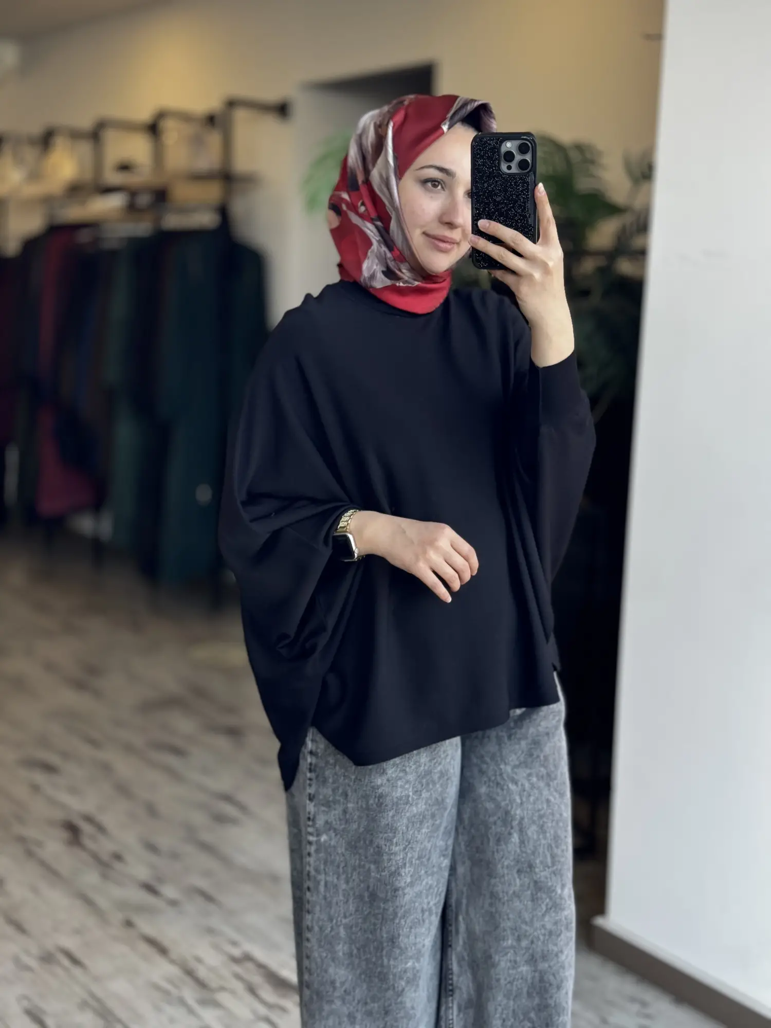 Tığ Triko Yarasa Kol Sıfır Yaka Bluz BLZ21985