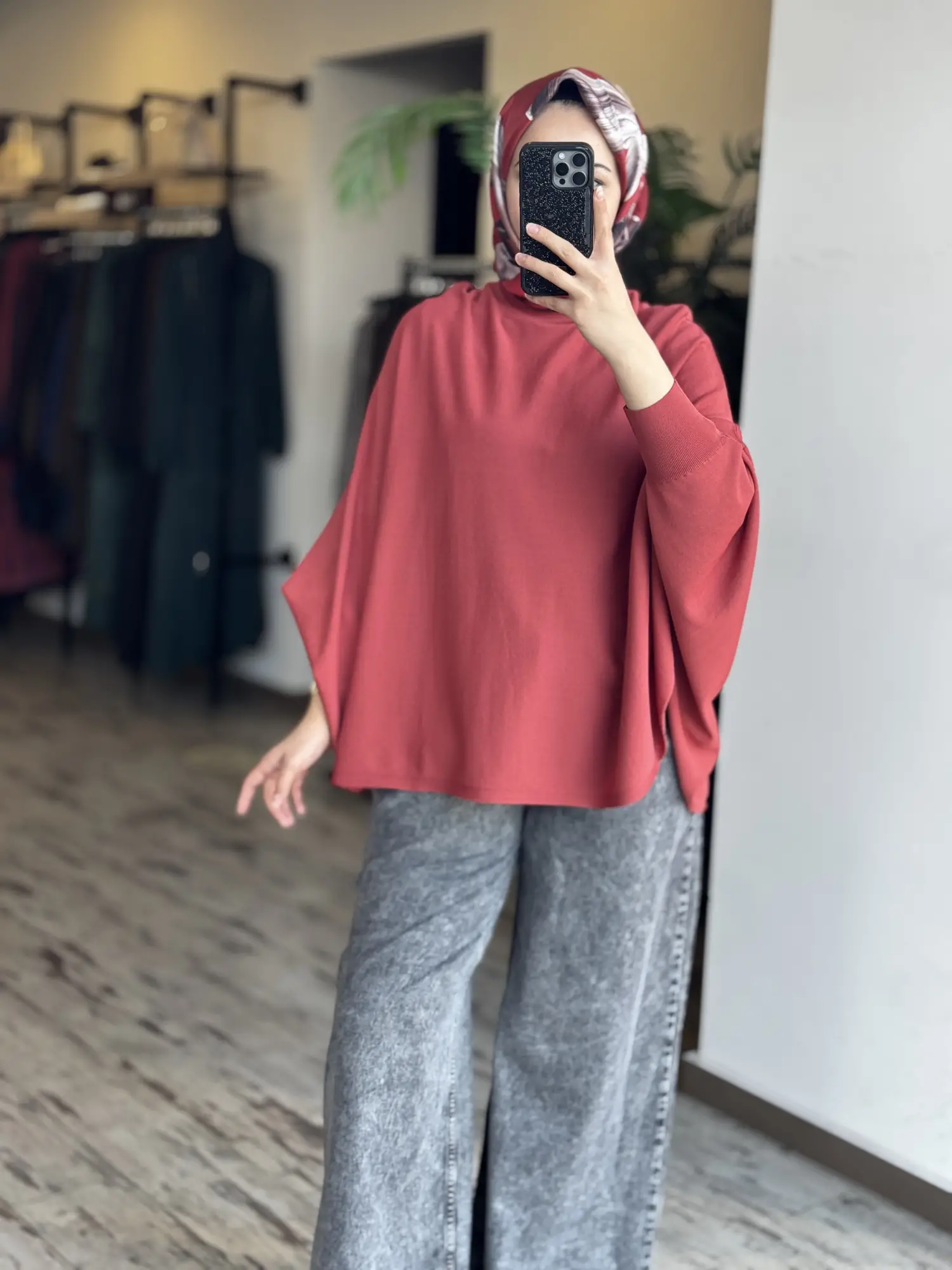 Tığ Triko Yarasa Kol Sıfır Yaka Bluz BLZ21985