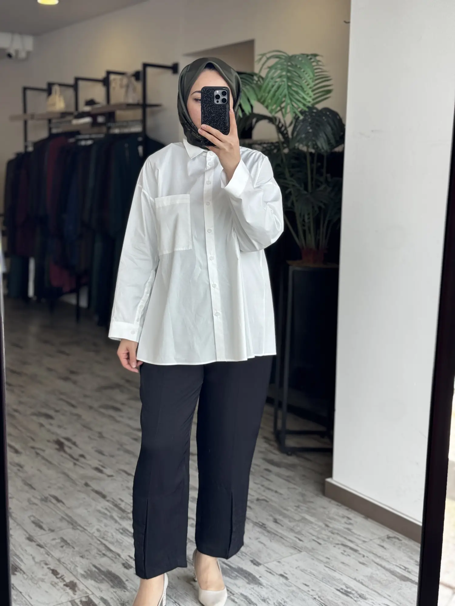 Misswhence Paça Detaylı Chanel Keten Pantolon 39121