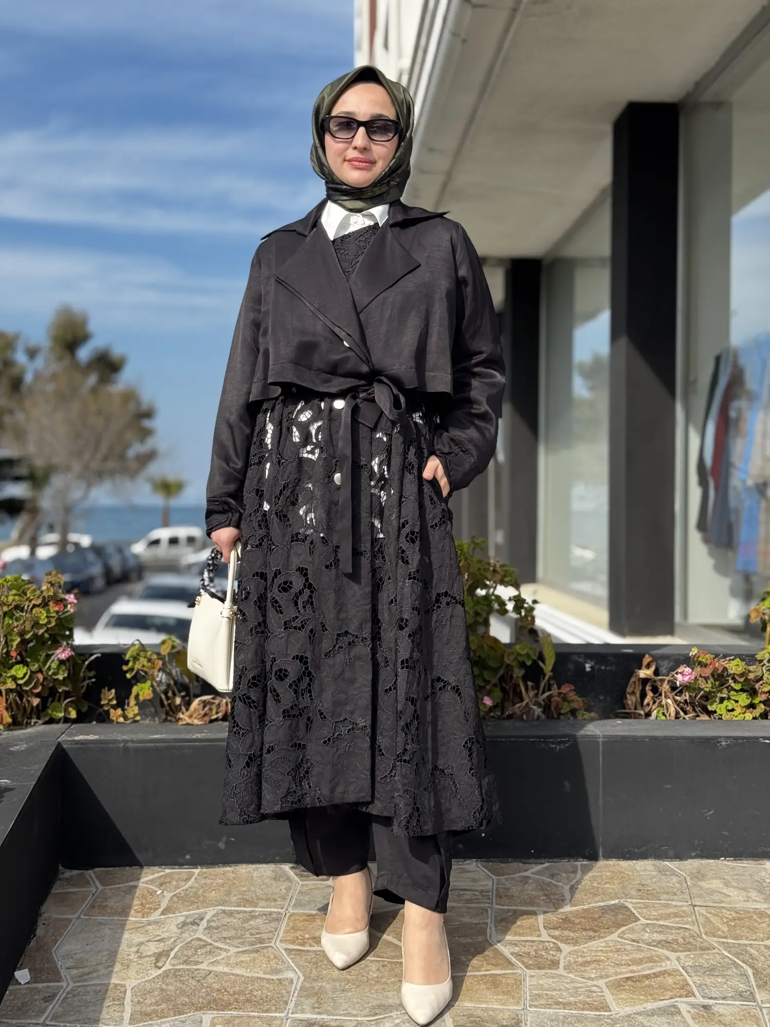 Misswhence Paça Detaylı Chanel Keten Pantolon 39121