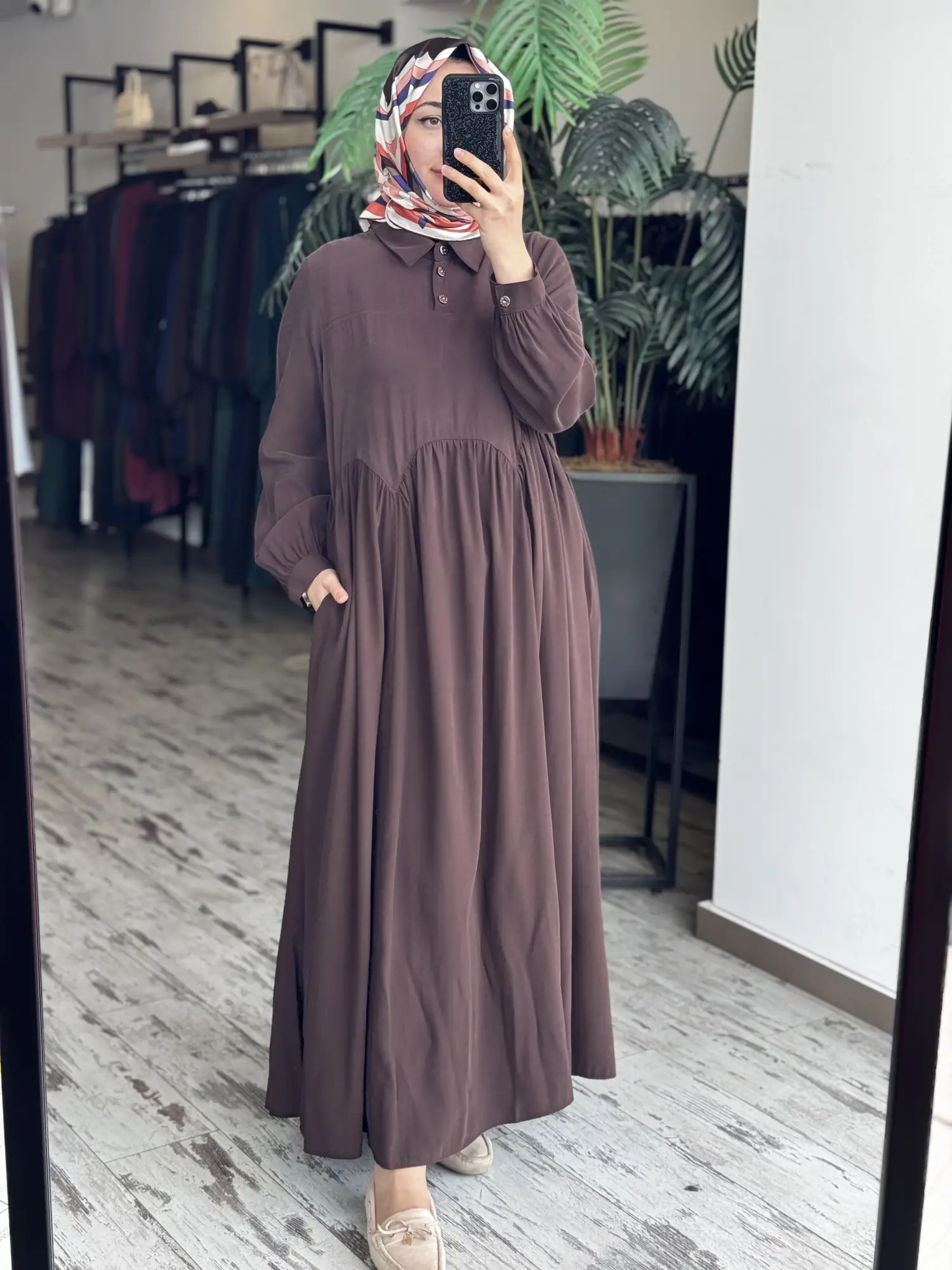 Almarwah Asimetrik Dikiş Detaylı Elbise 303892