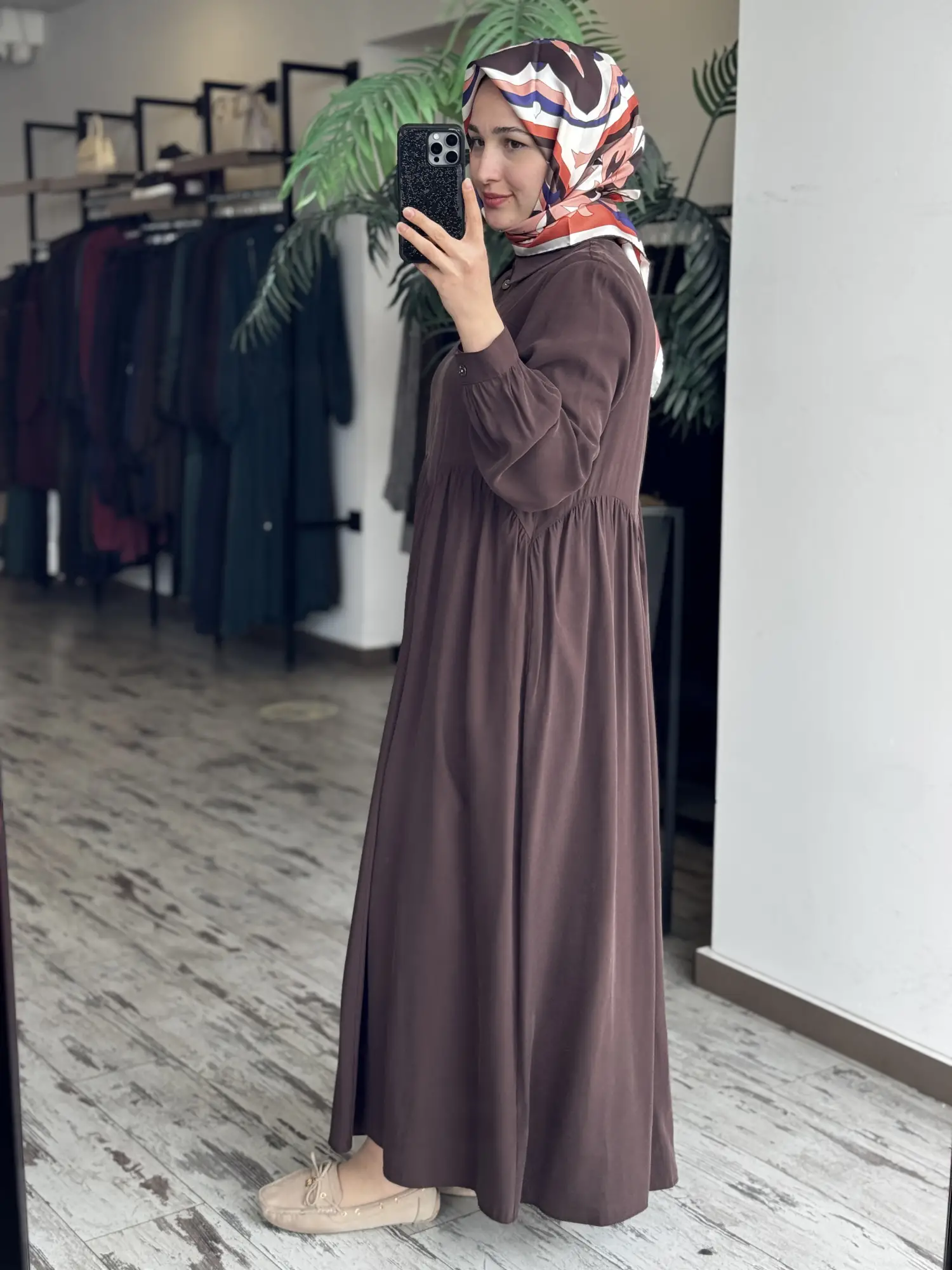 Almarwah Asimetrik Dikiş Detaylı Elbise 303892