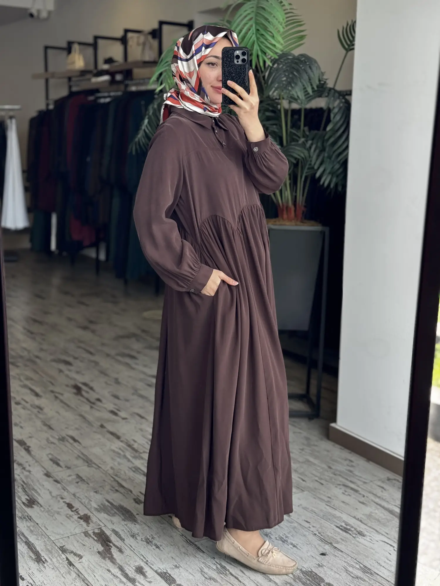 Almarwah Asimetrik Dikiş Detaylı Elbise 303892