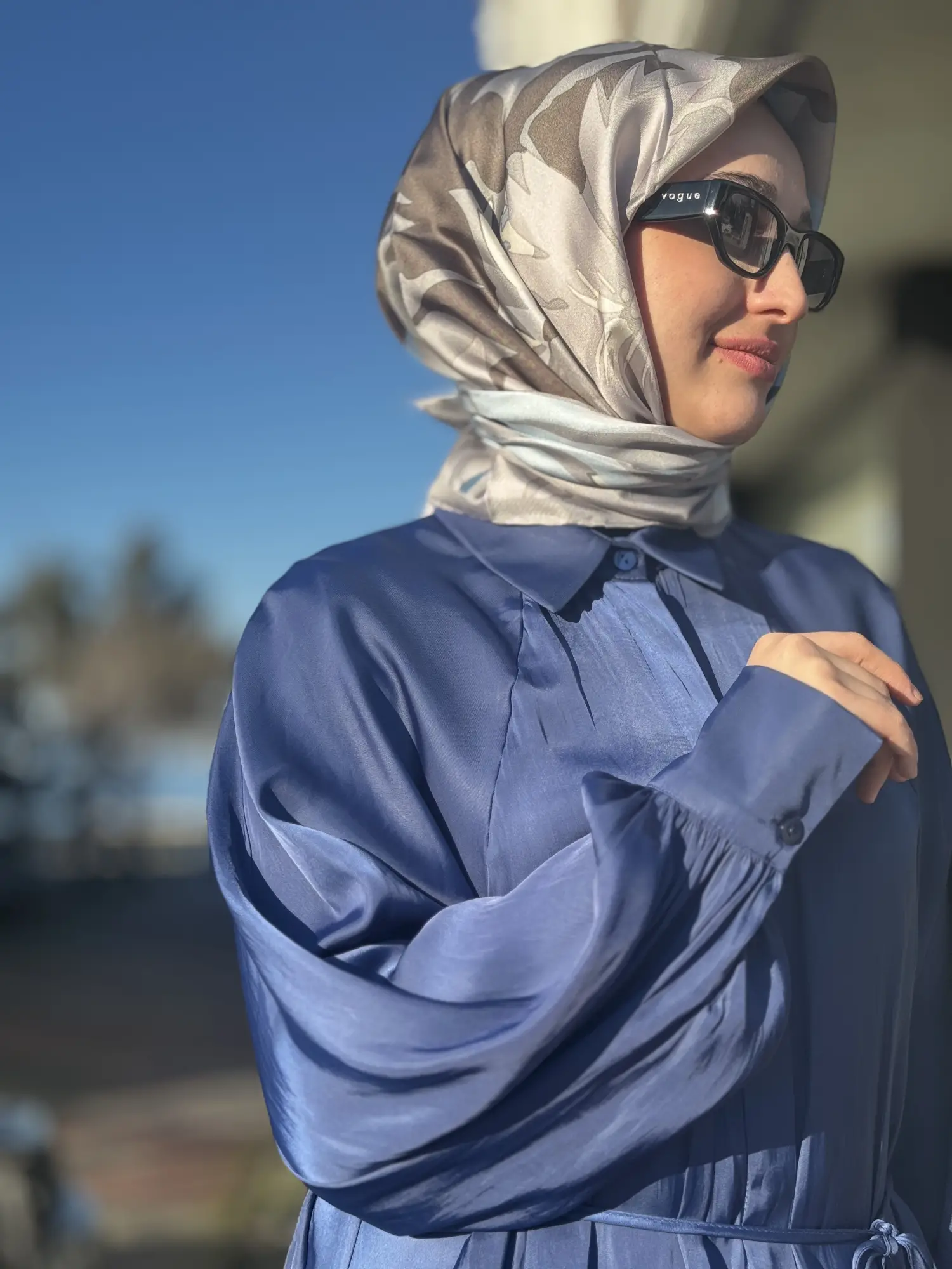 Almarwah Saten Kıraşlı Gömlek Pantolon Takım 202974